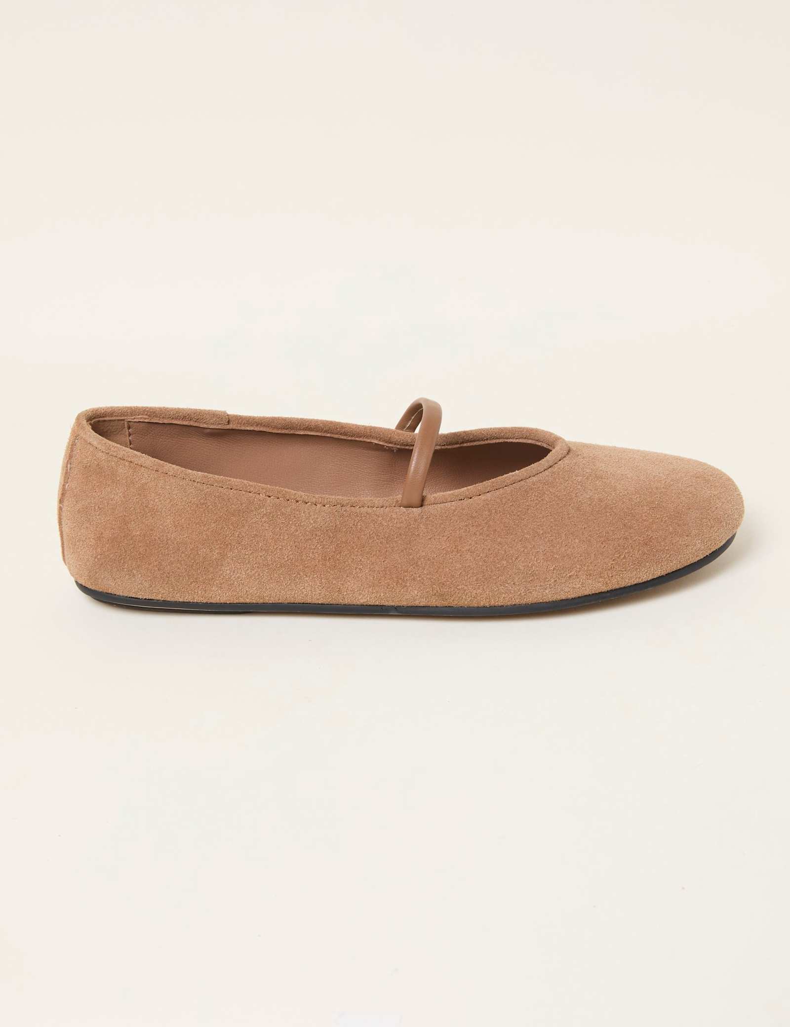 Suede Flat Ballet Pumps - image 1