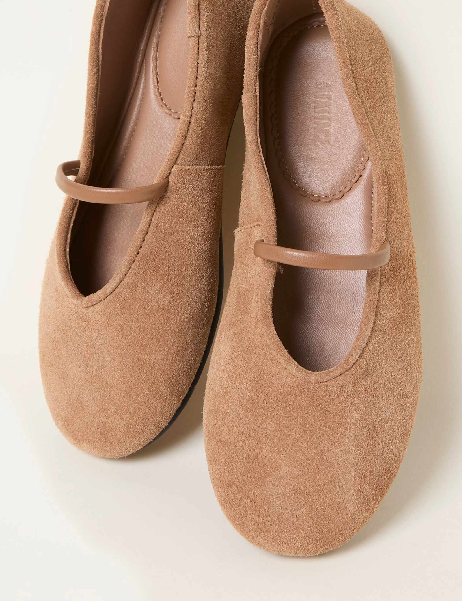 Suede Flat Ballet Pumps - image 2