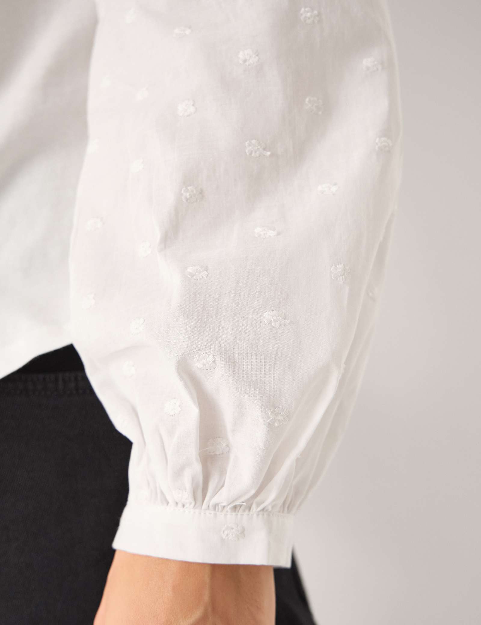Pure Cotton Embroidered Blouse - image 3