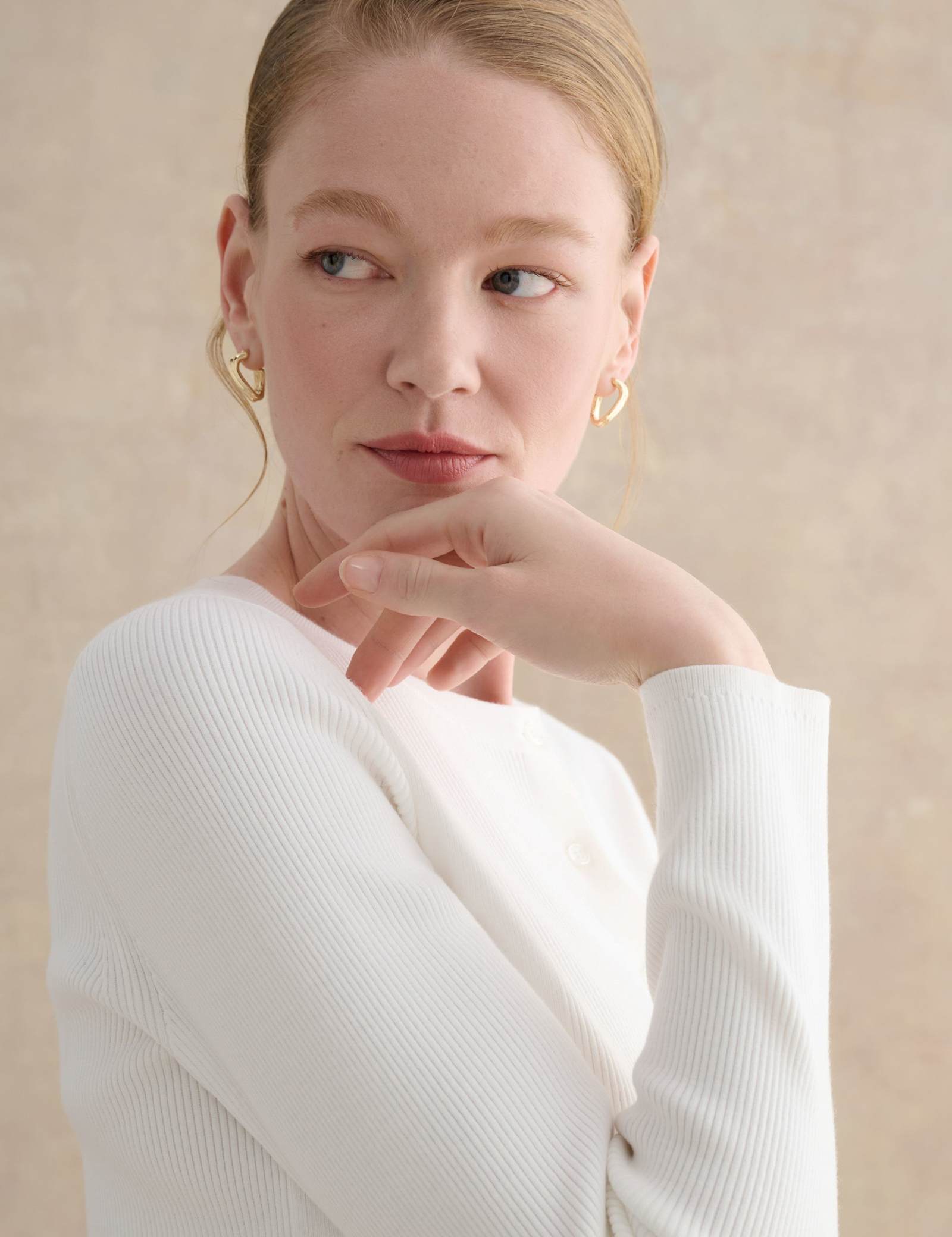 Ribbed Crew Neck Cropped Cardigan - image 4