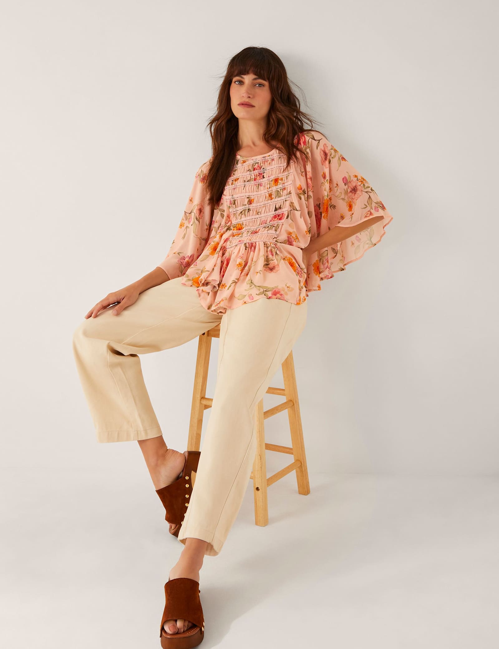 Floral Shirred Blouse - image 2