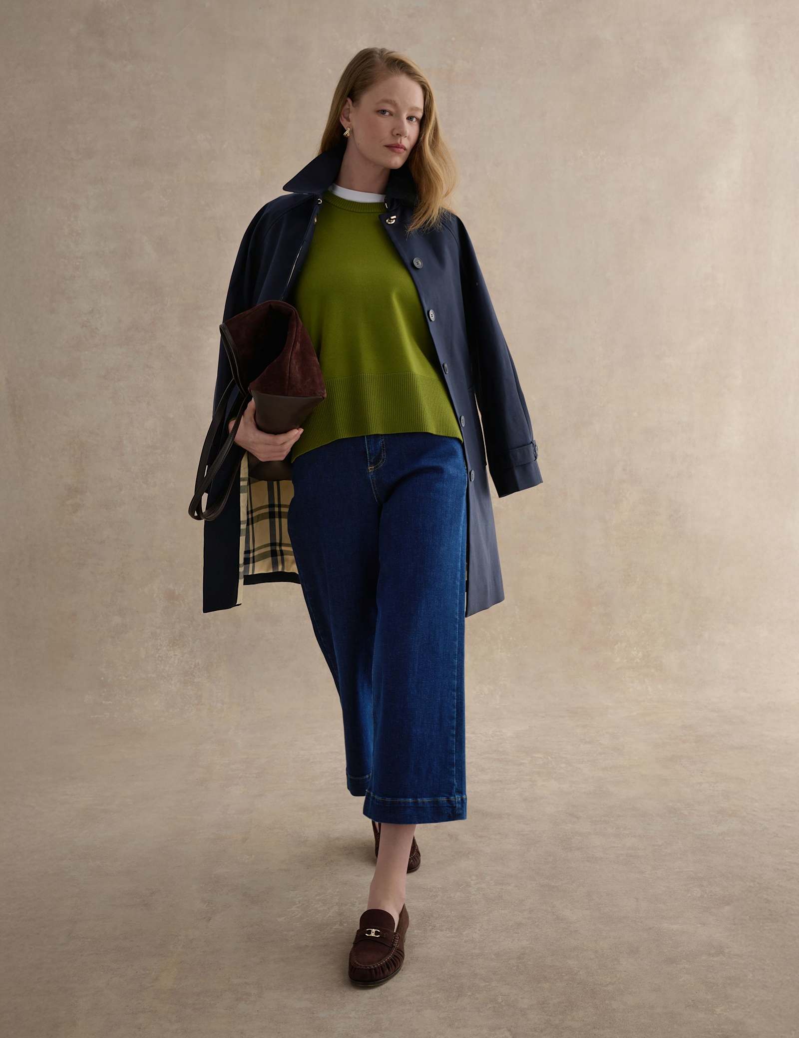 Crew Neck Split Hem Jumper - image 2