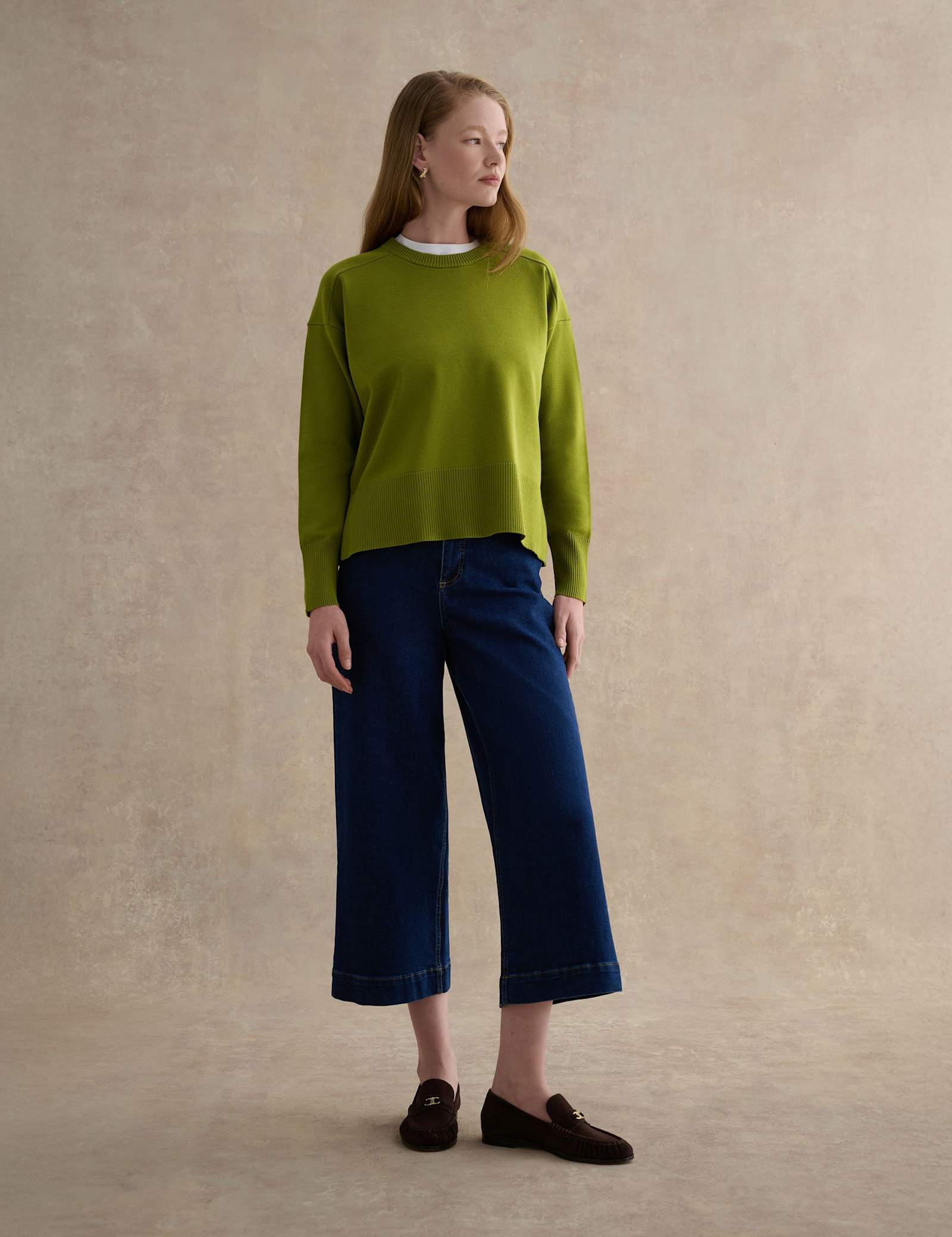 Crew Neck Split Hem Jumper - image 5