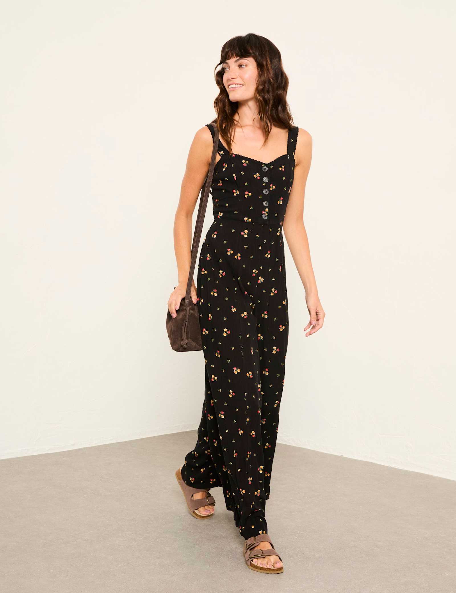 Floral Sleeveless Jumpsuit - image 2
