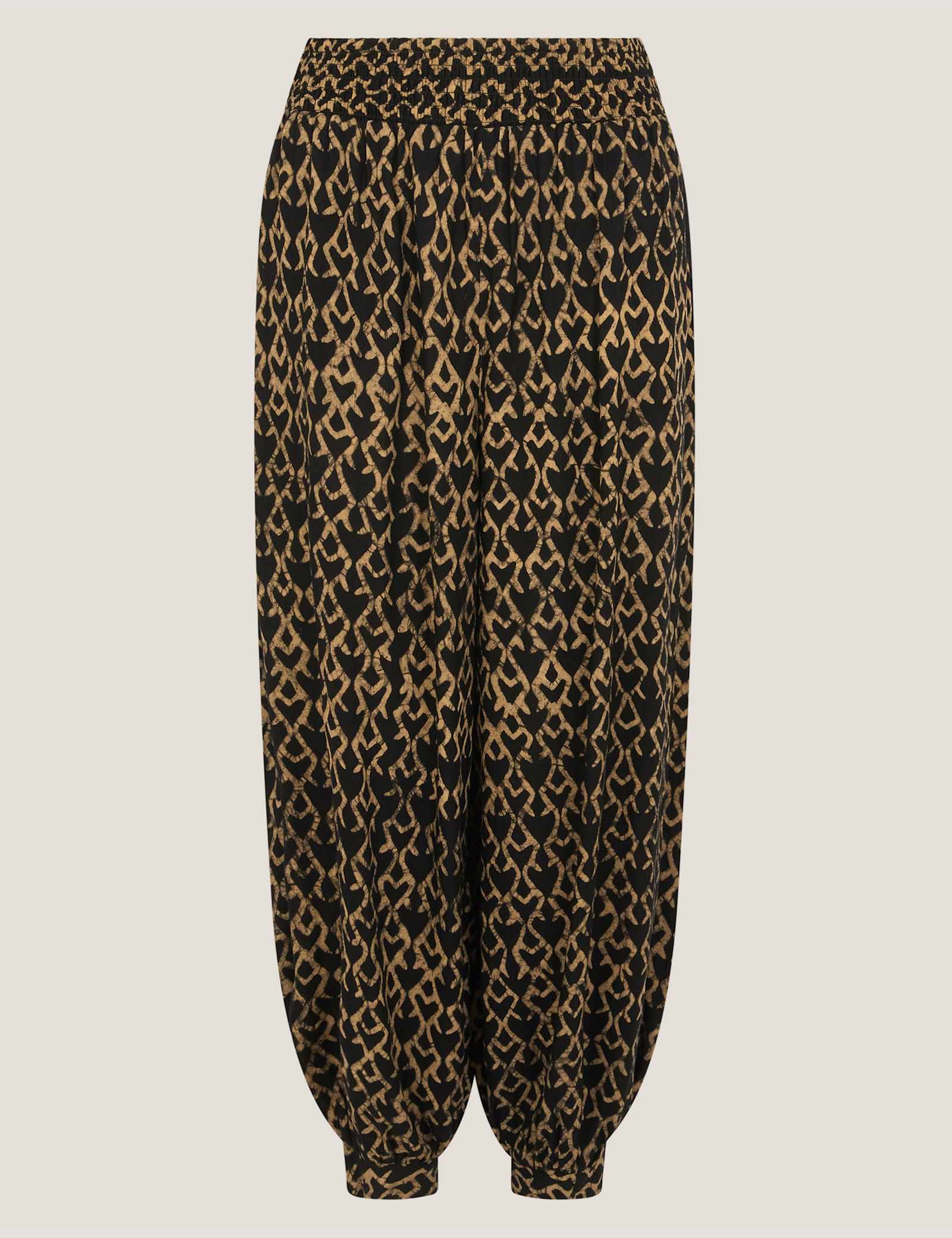 Print Cuffed Beach Trousers - image 1