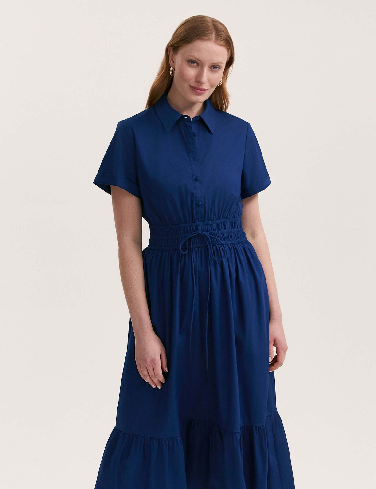 Pure Cotton Midi Shirt Dress - image 4