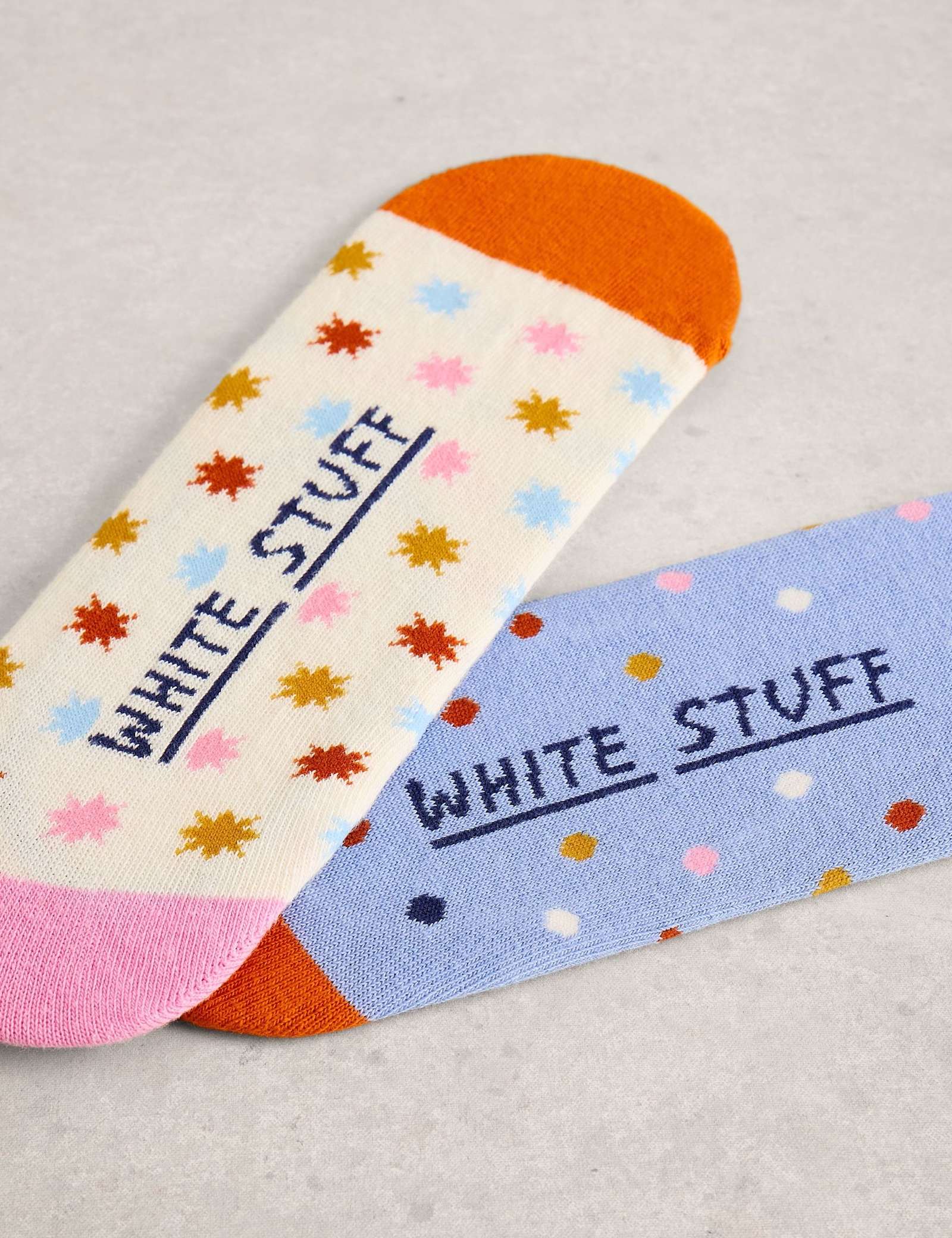 2 Pack Cotton Rich Patterned Footsies - image 2