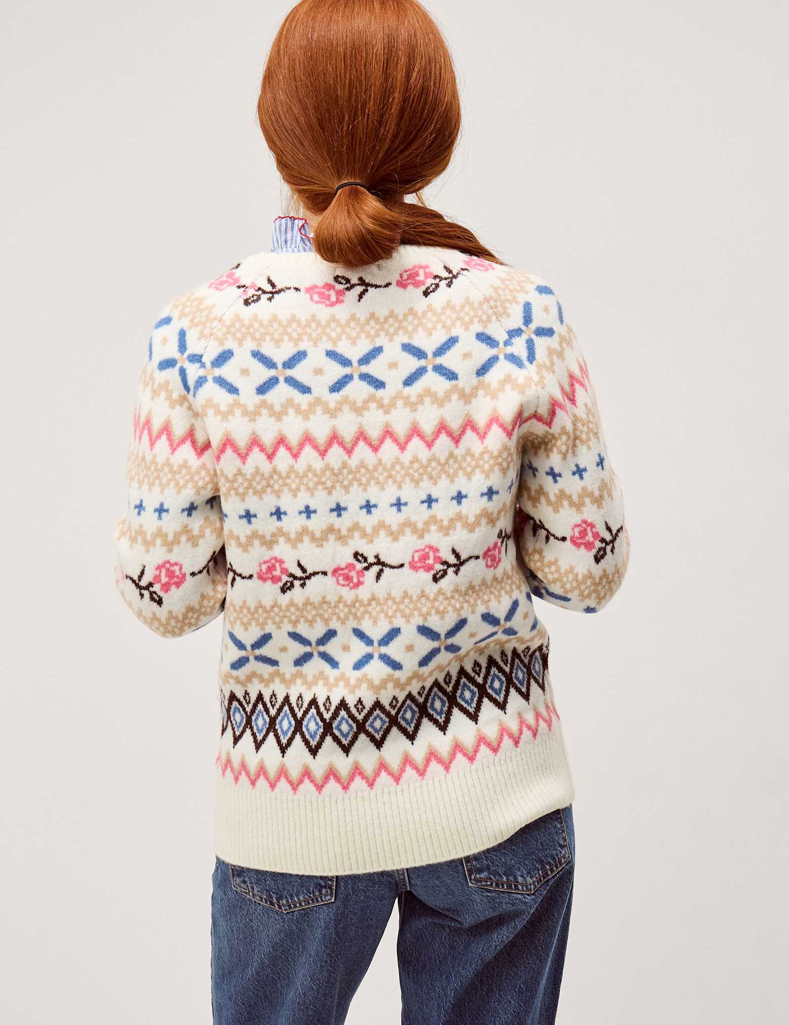 Fair Isle Crew Neck Jumper - image 4