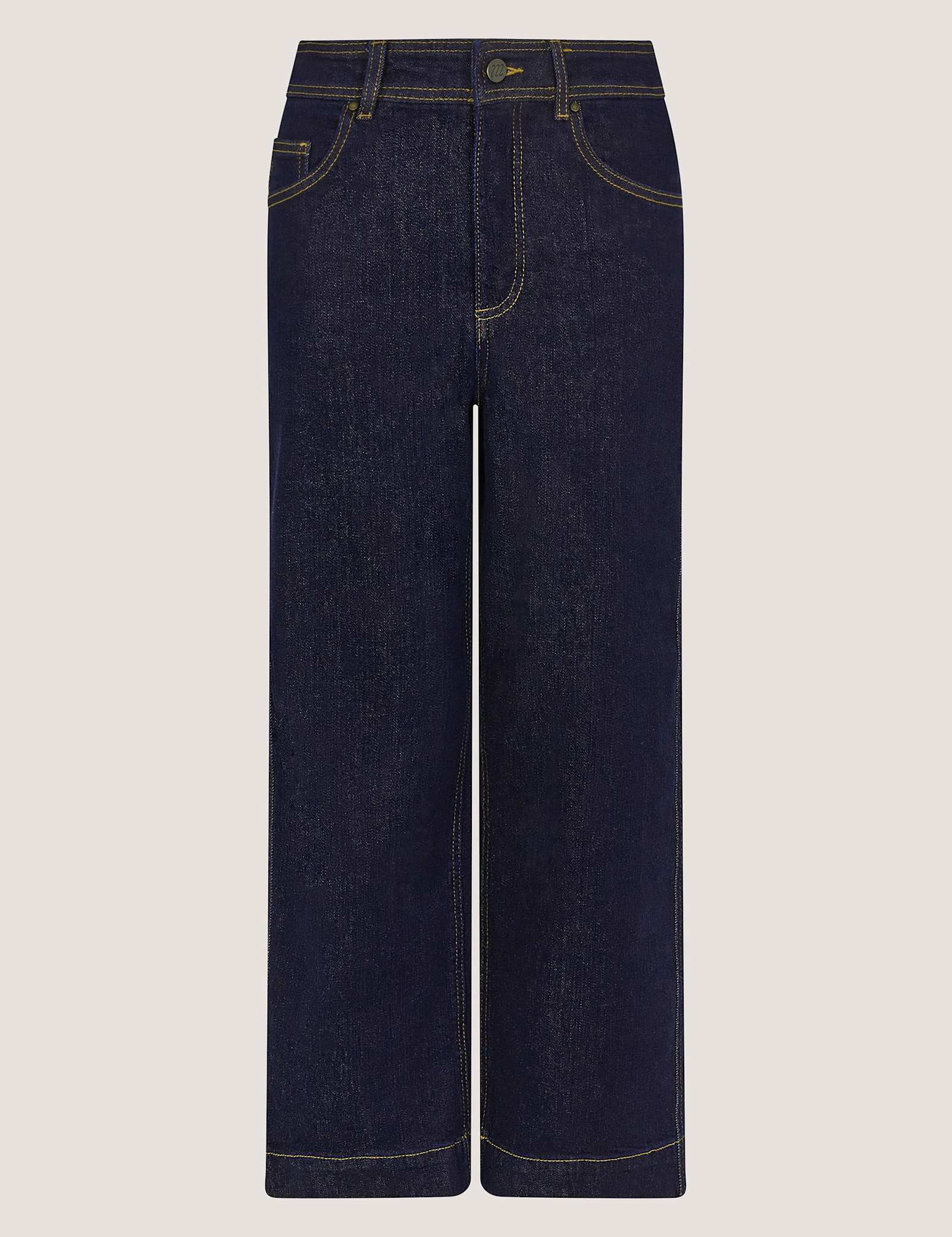 High Waisted Wide Leg Cropped Jeans - image 1