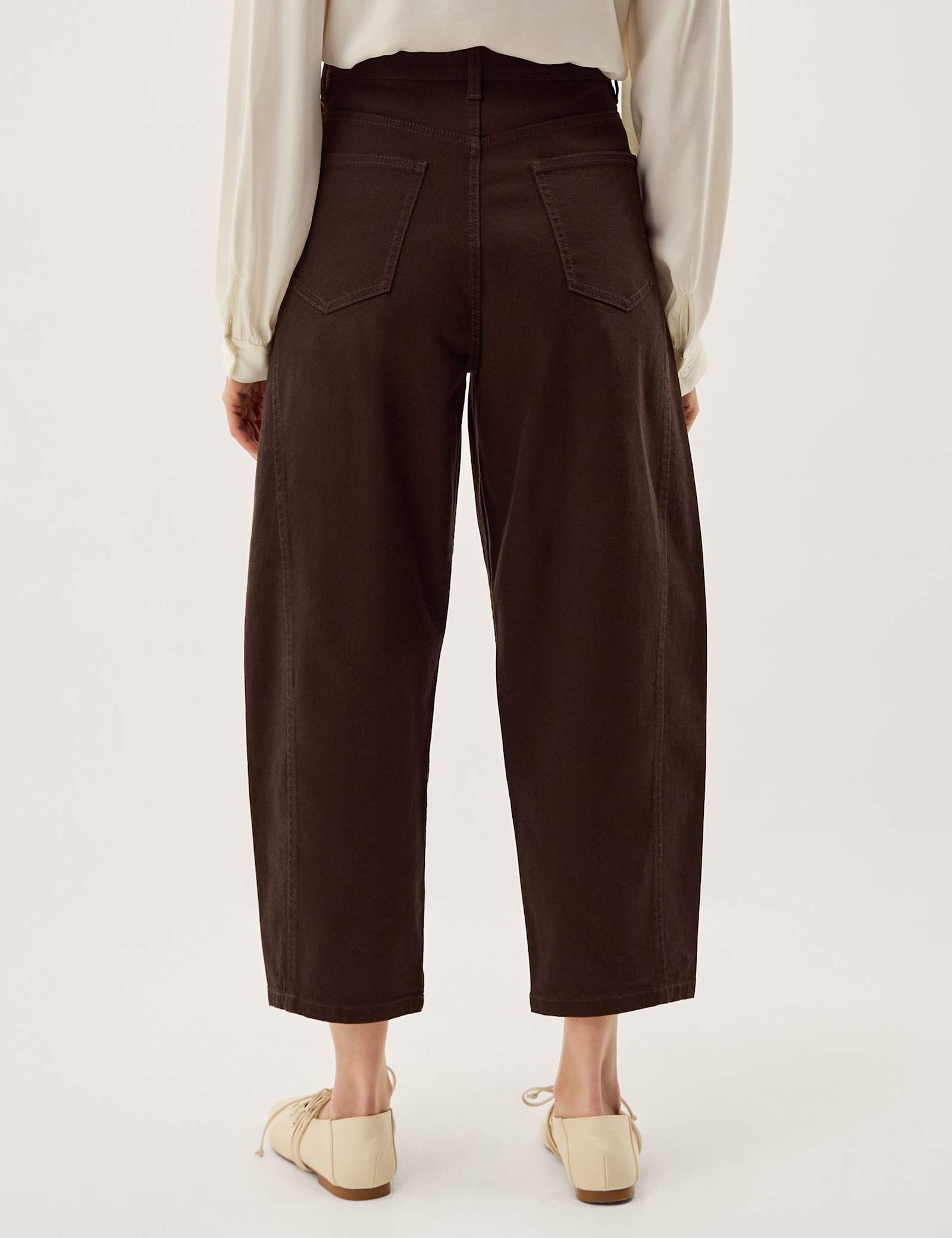 High Waisted Barrel Cropped Jeans - image 5