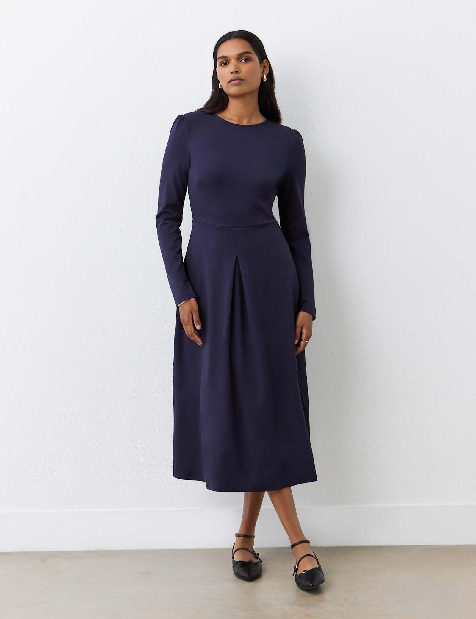 Ponte Jersey Midi Dress - image 5