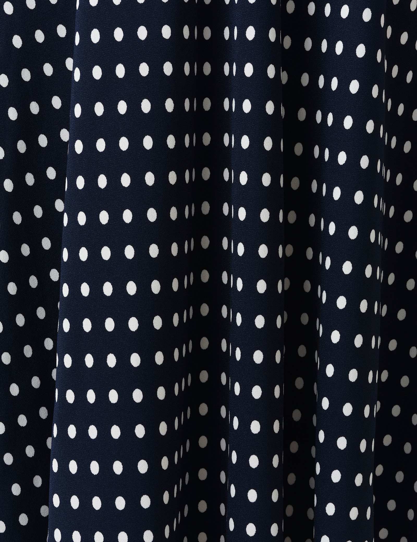 Polka Dot Tie Detail Midi Tea Dress - image 2