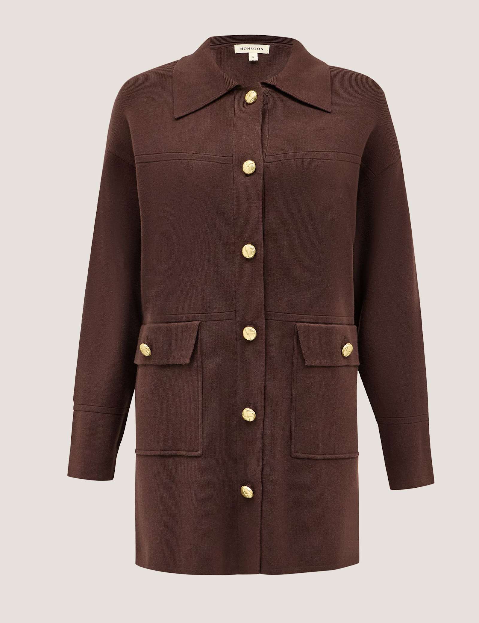 Collared Knitted Jacket - image 4
