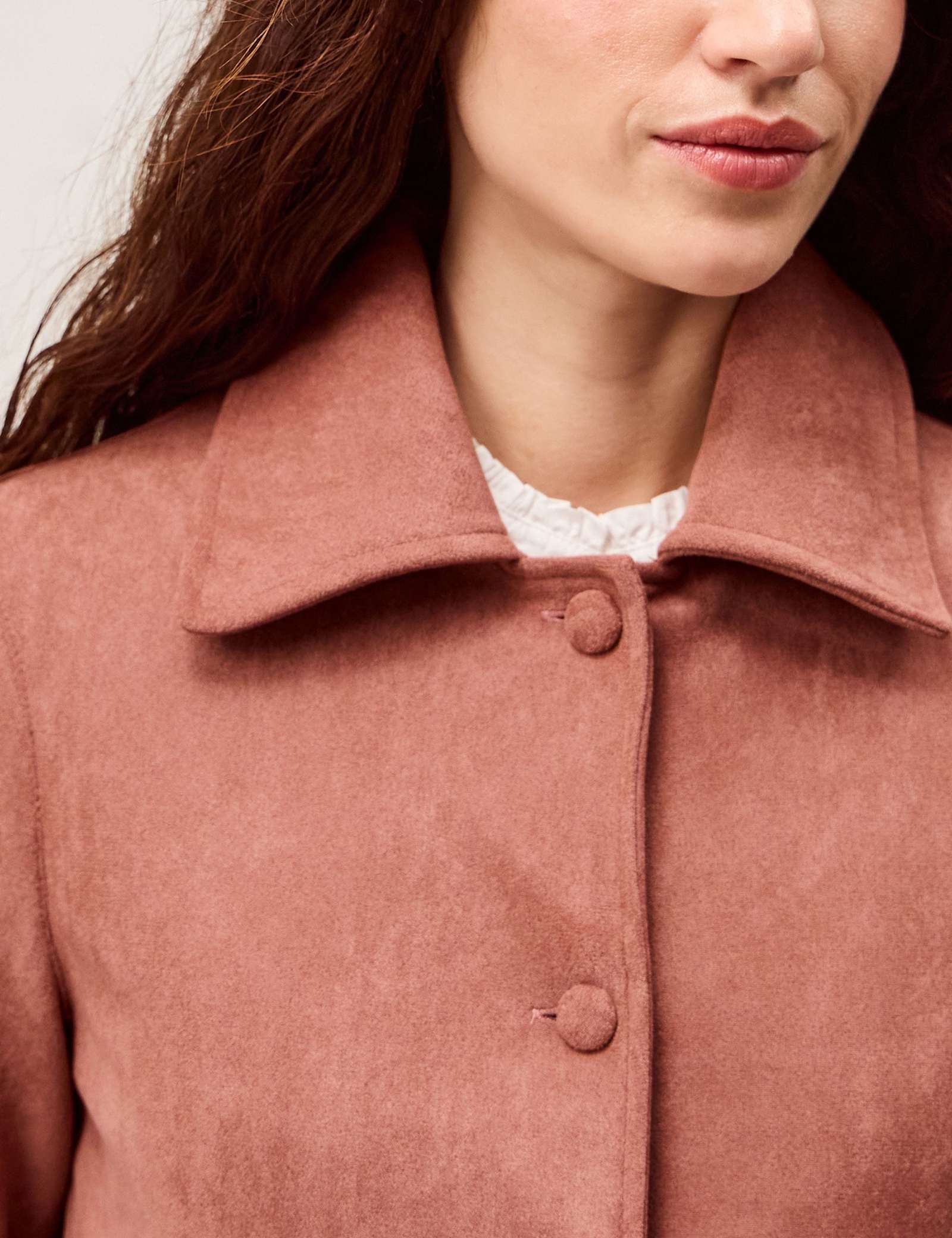 Suedette Collared Utility Jacket - image 2