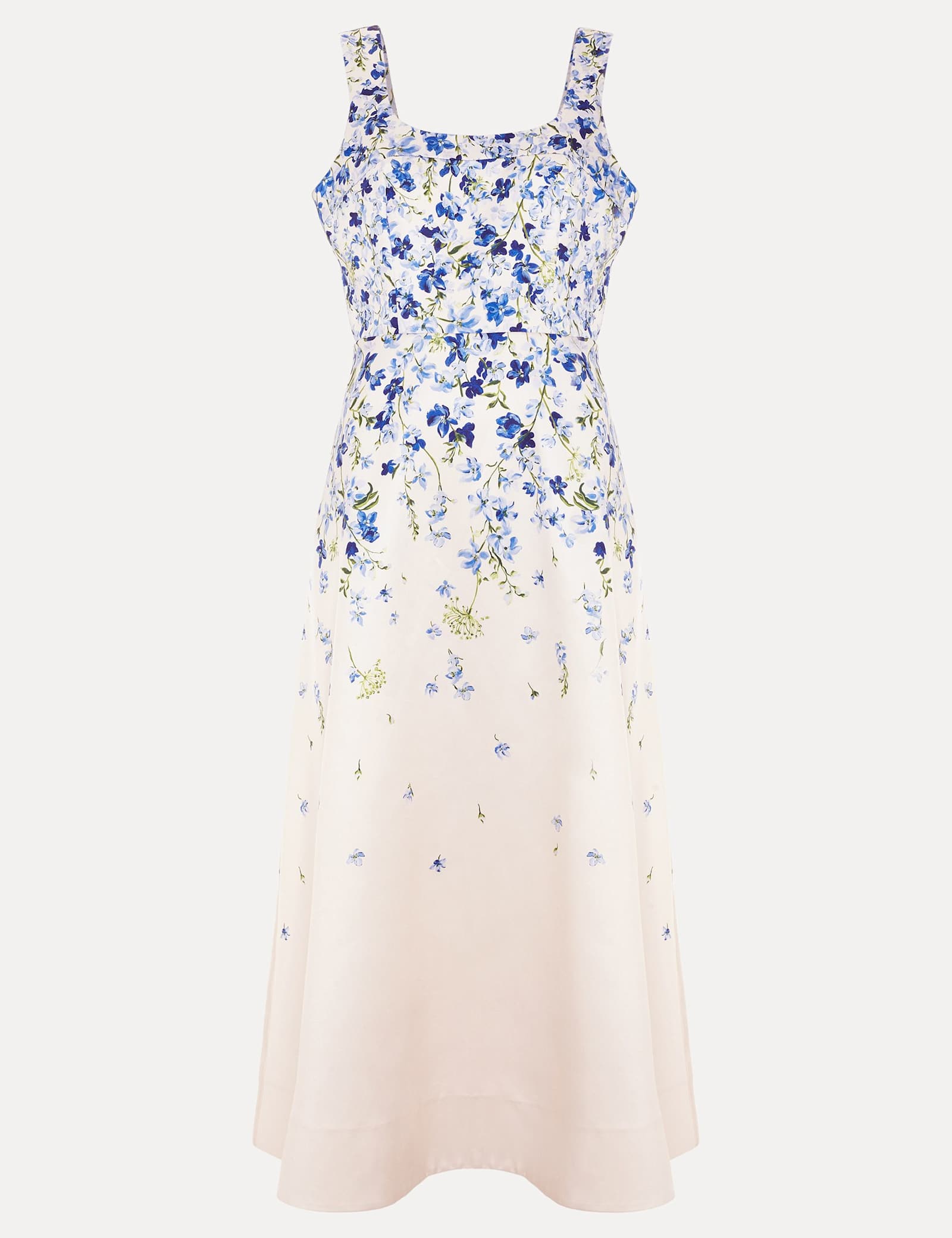 Floral Square Neck Midaxi Skater Dress - image 1