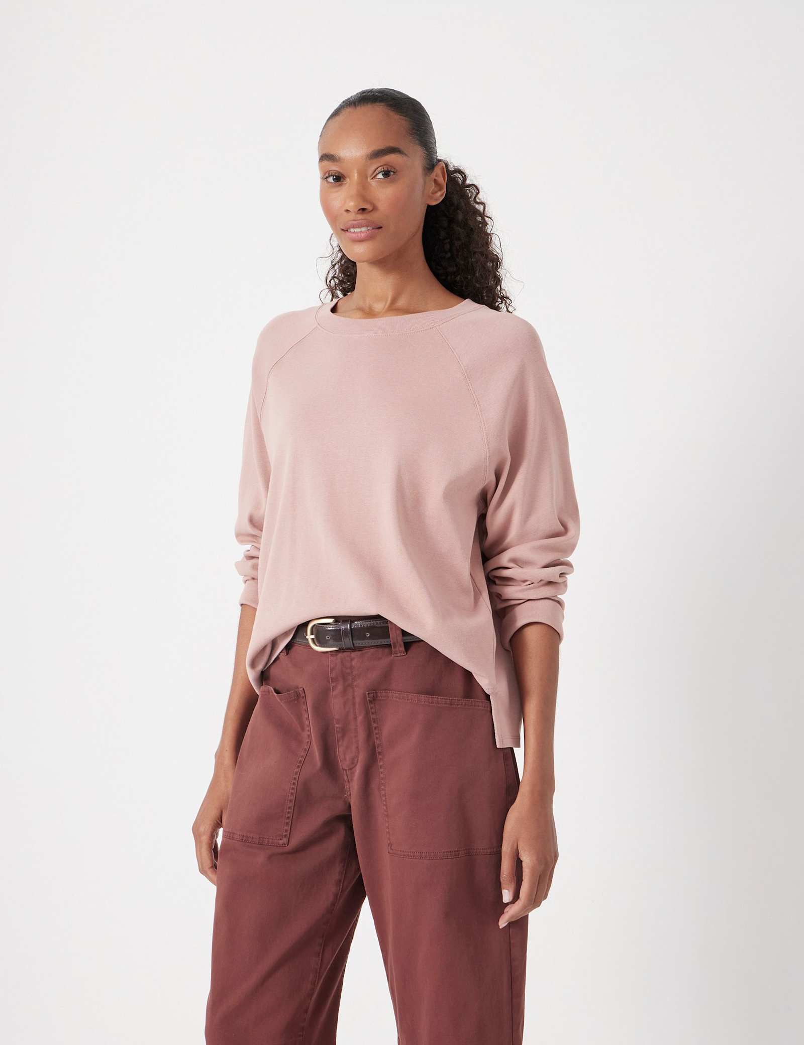 Pure Cotton Raglan Sleeve Top - image 2