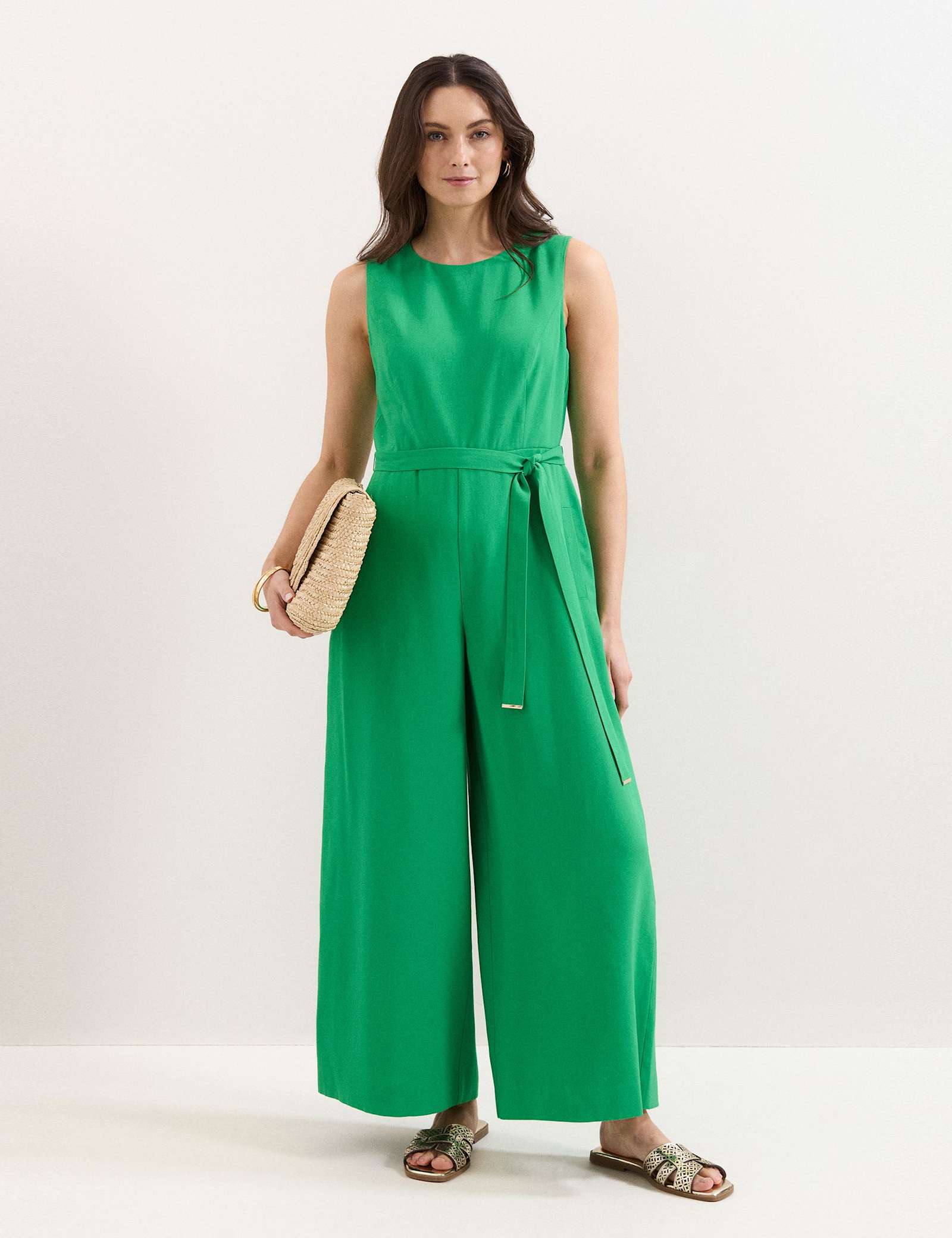 Belted Wide Leg Jumpsuit - image 2