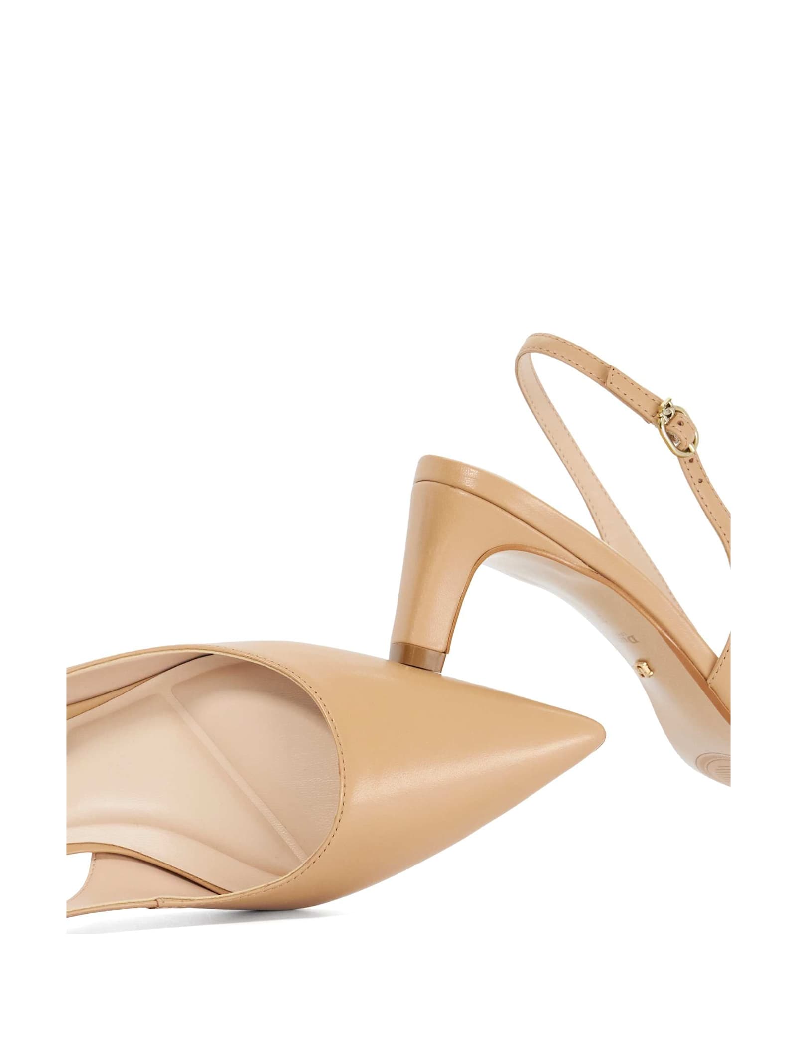 Leather Pointed Slingback Shoes - image 3
