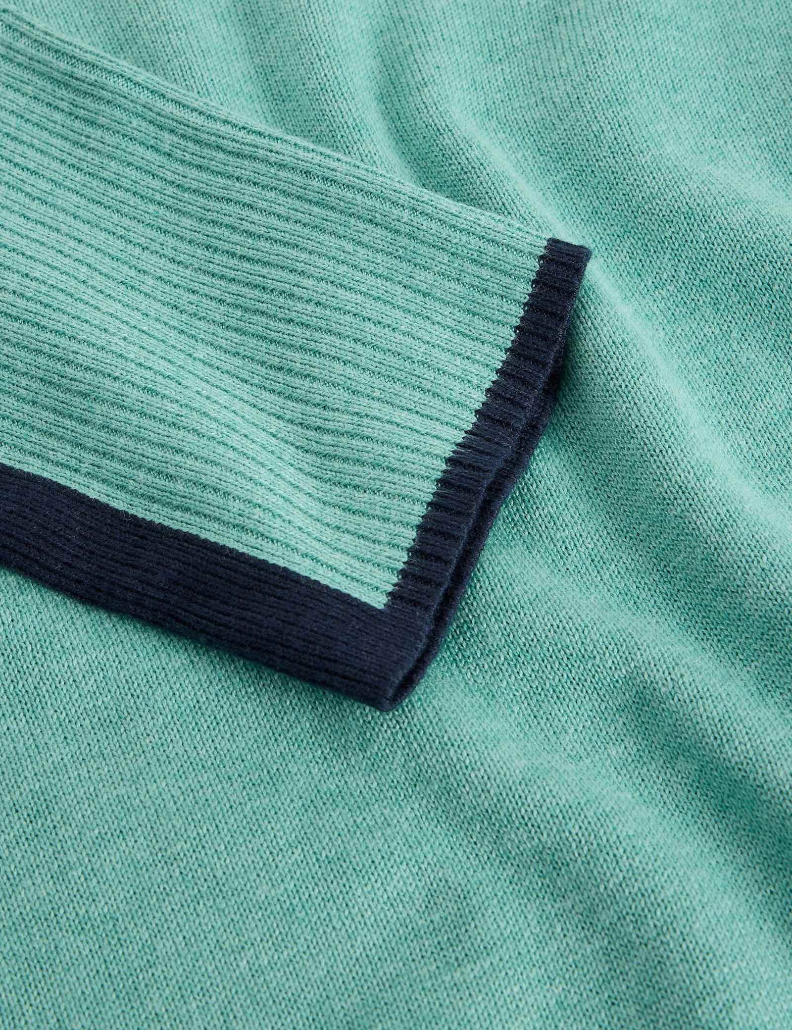 Cotton Rich Crew Neck Stepped Hem Jumper - image 5