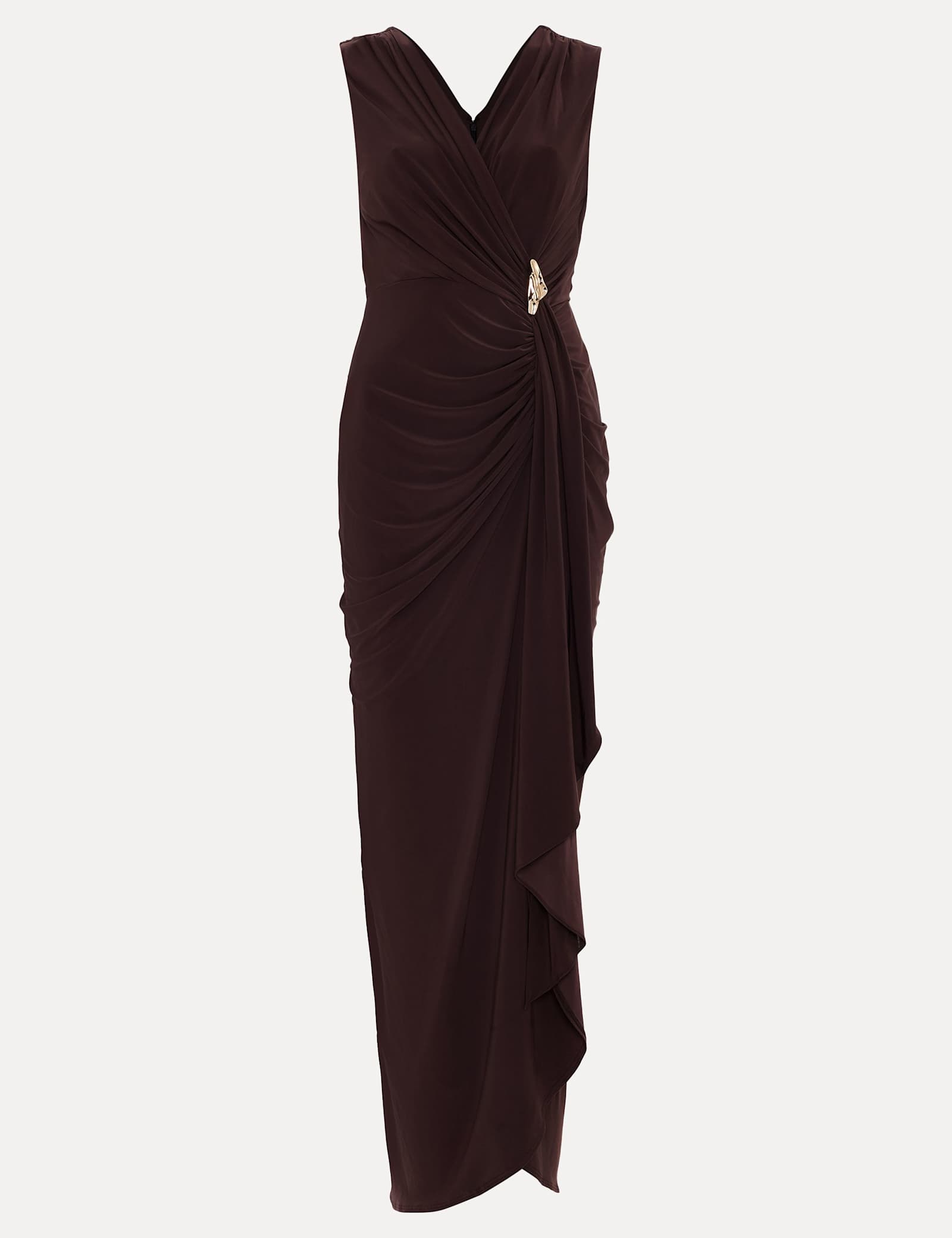 V-Neck Maxi Wrap Dress - image 1
