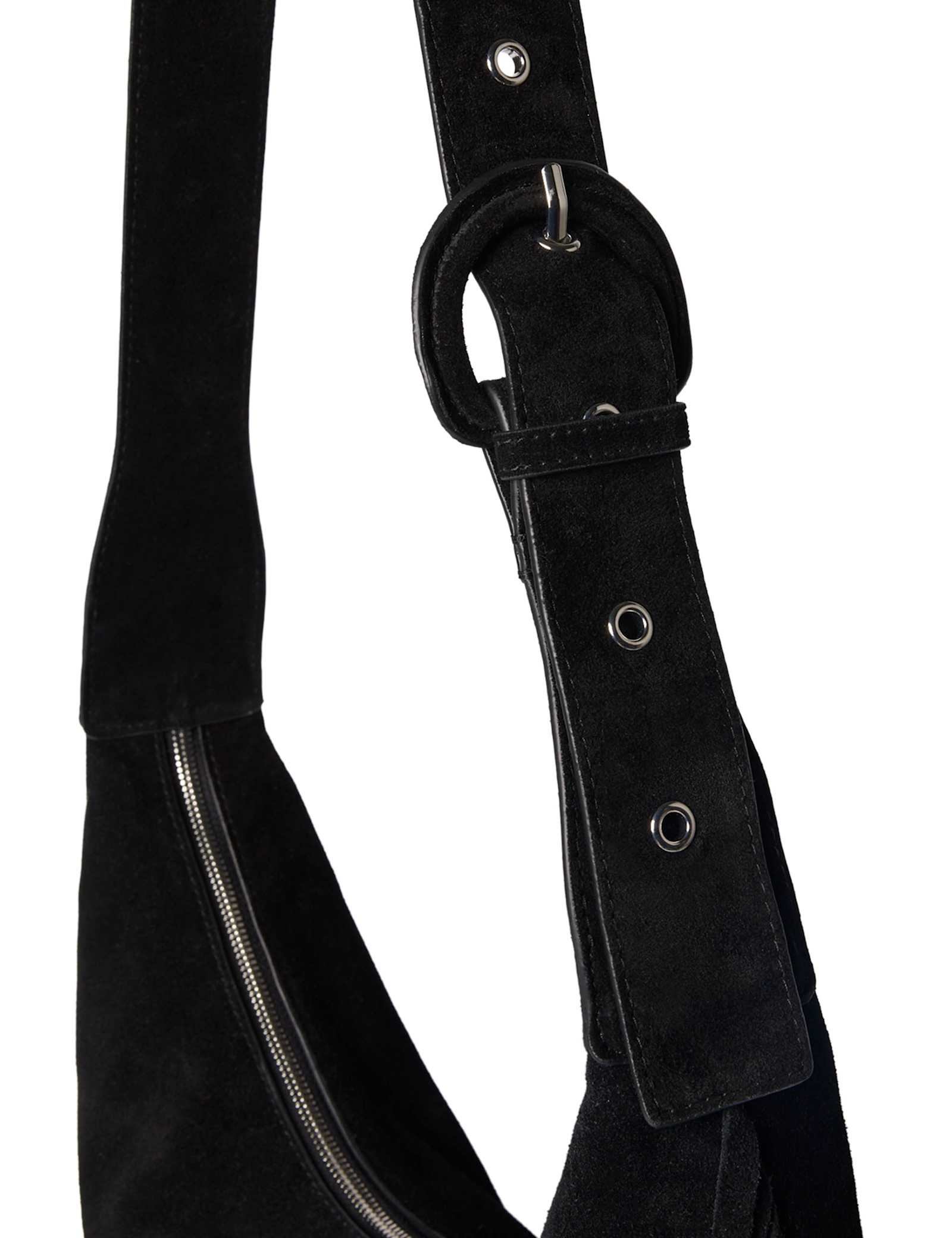Suede Fringed Shoulder Bag - image 2