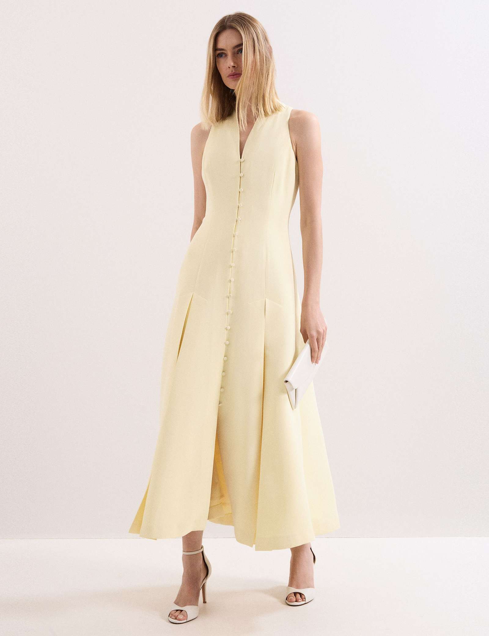 V-Neck Midaxi Skater Dress - image 2