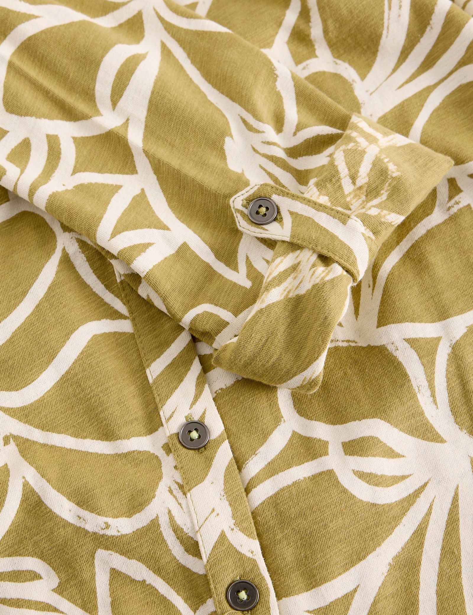 Pure Cotton Floral Collared Longline Shirt - image 3