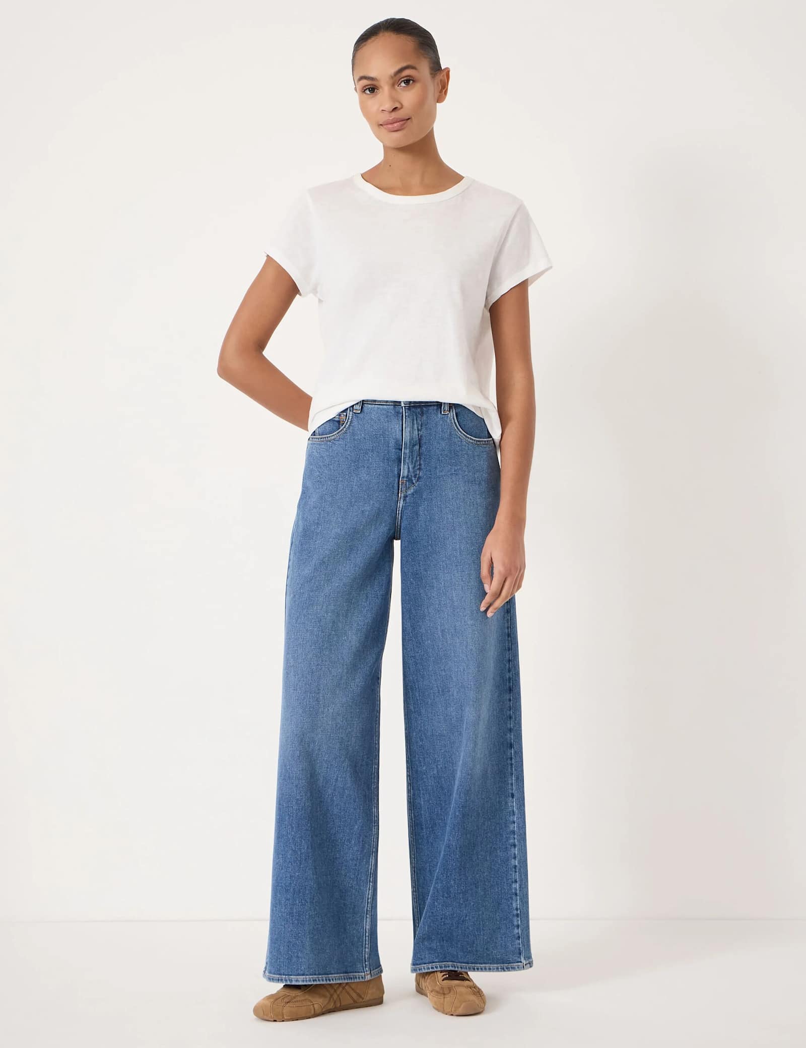 High Waisted Wide Leg Jeans - image 5