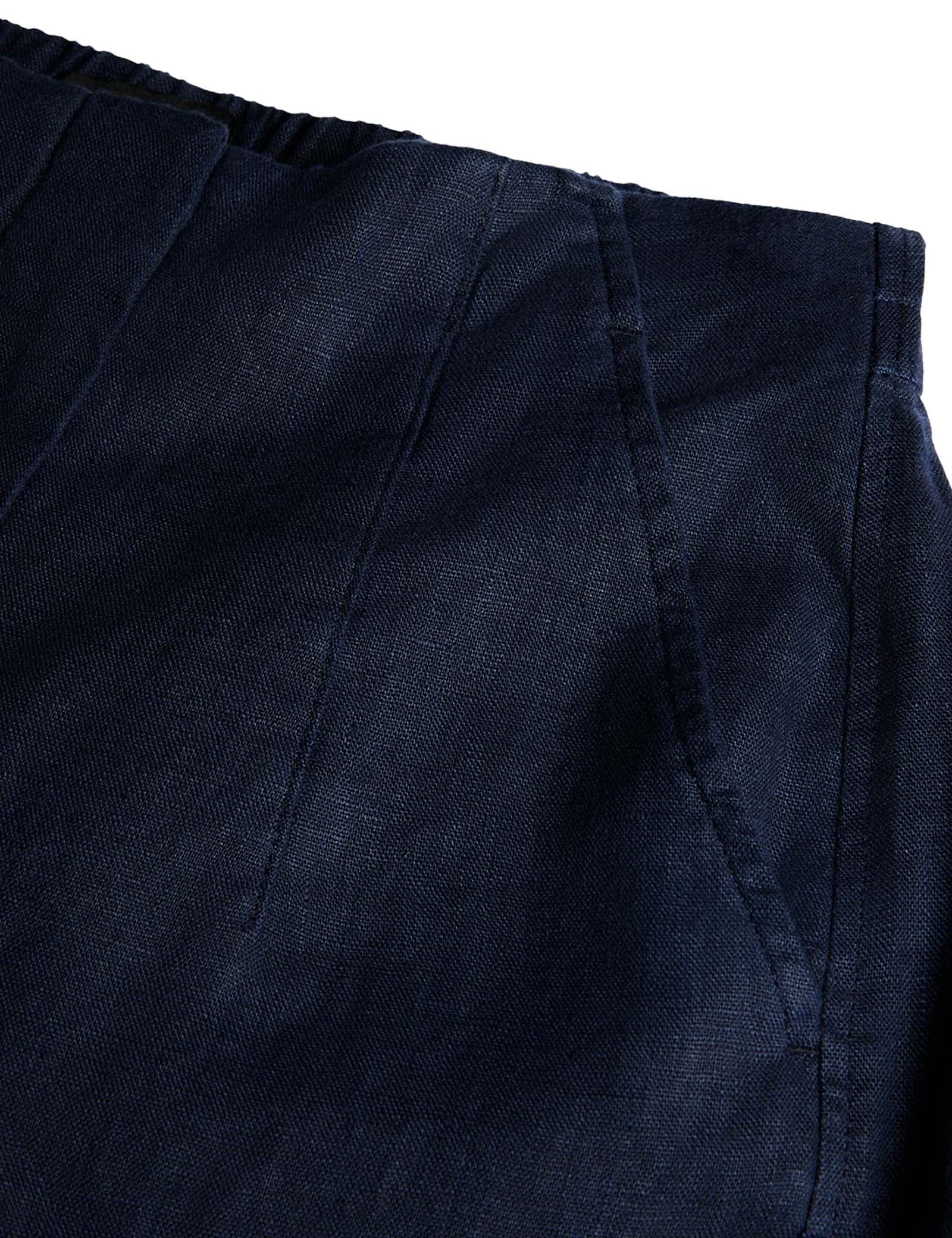 Pure Linen Barrel Leg Ankle Grazer Trousers - image 3