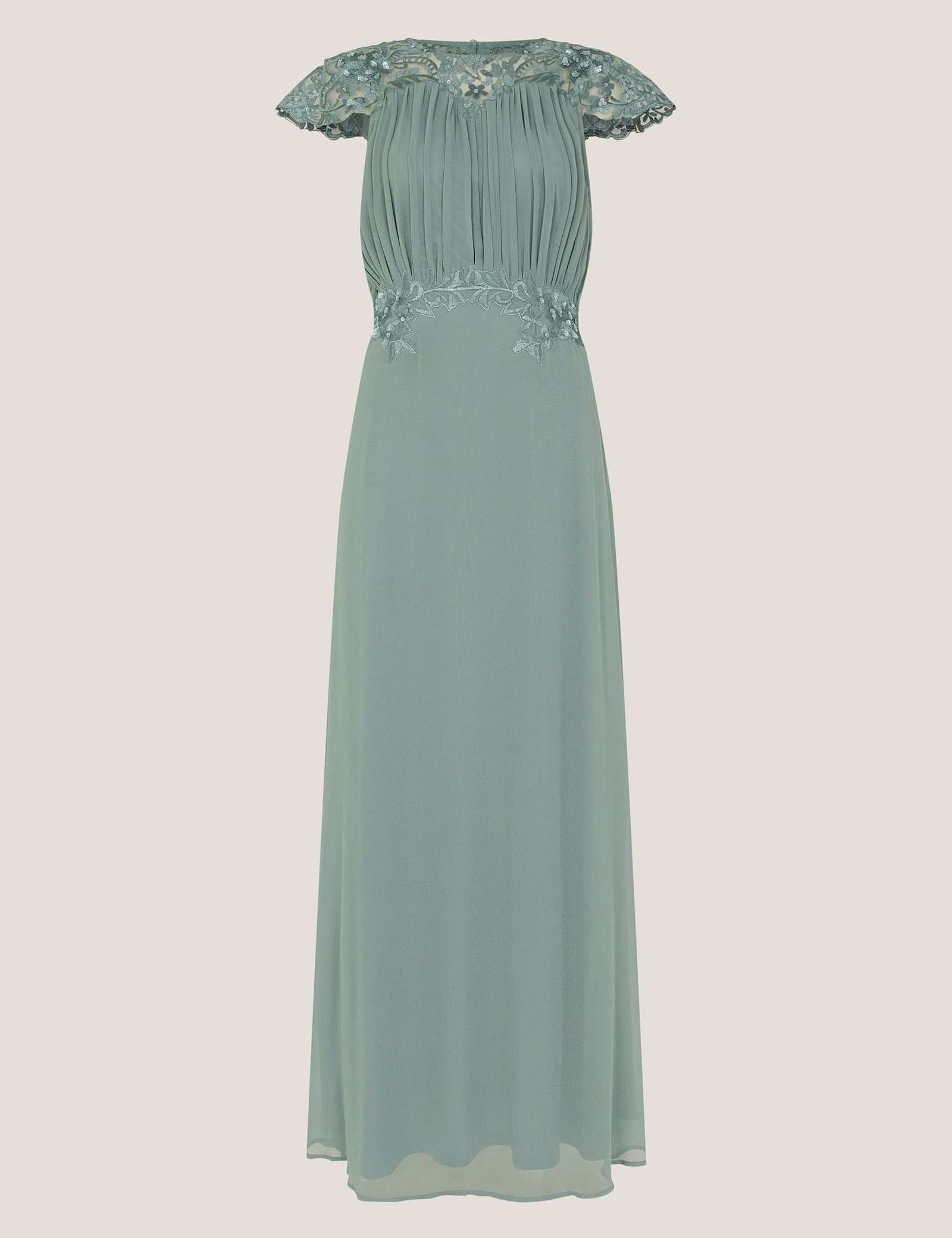 Chiffon Lace Maxi Dress - image 1