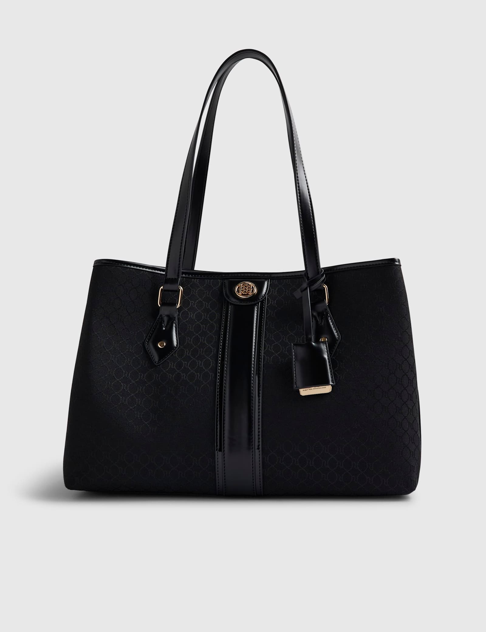 Monogram Stripe Tote Bag - image 1