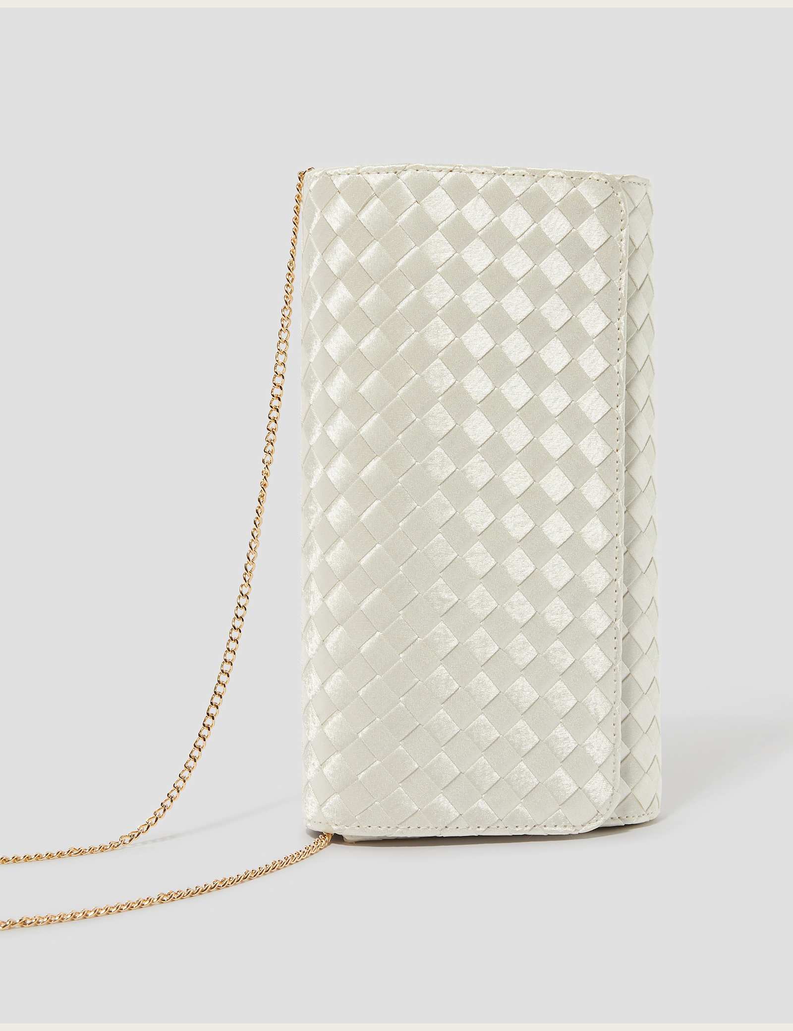 Woven Chain Strap Clutch Bag - image 4