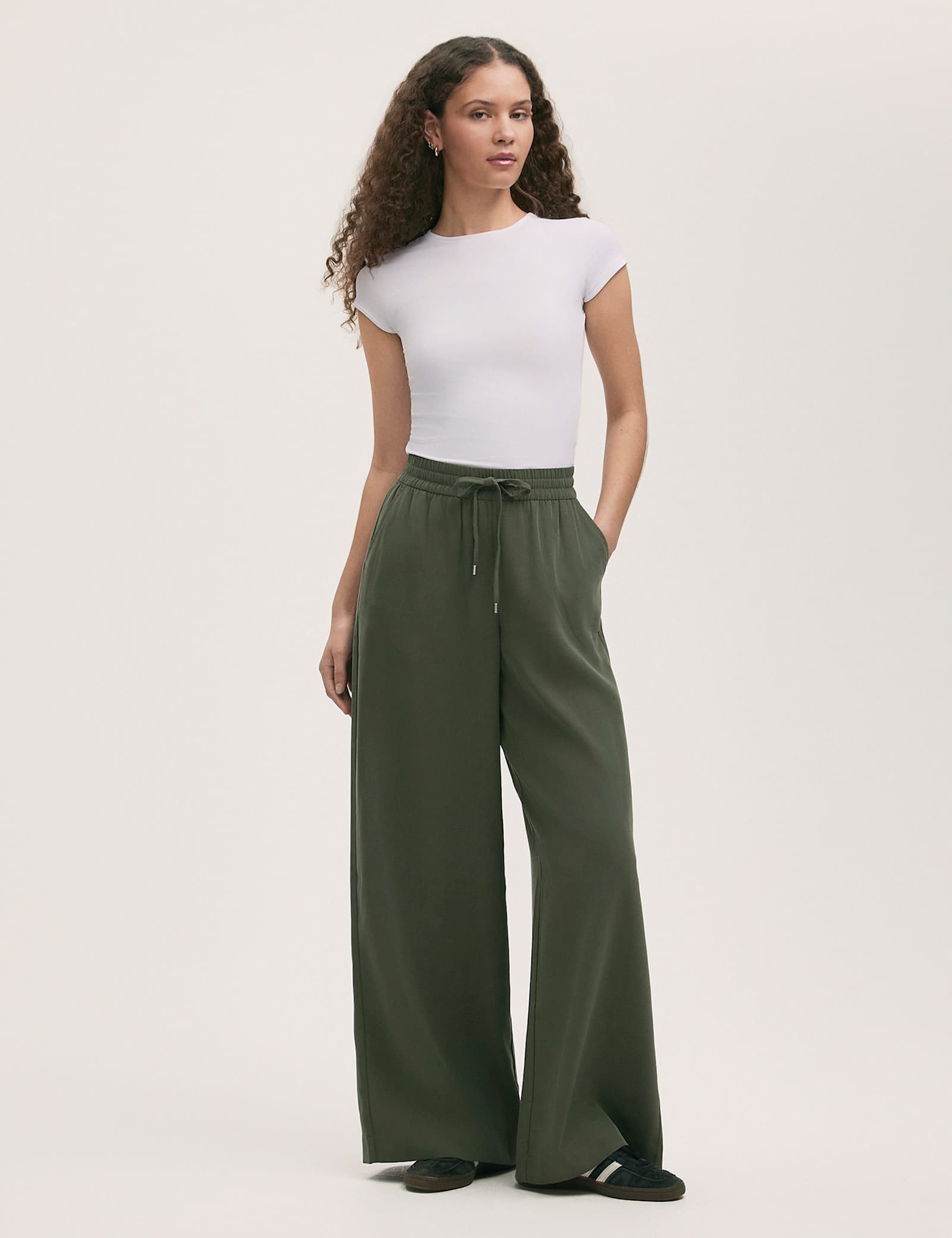 Drawstring Wide Leg Trousers - image 4