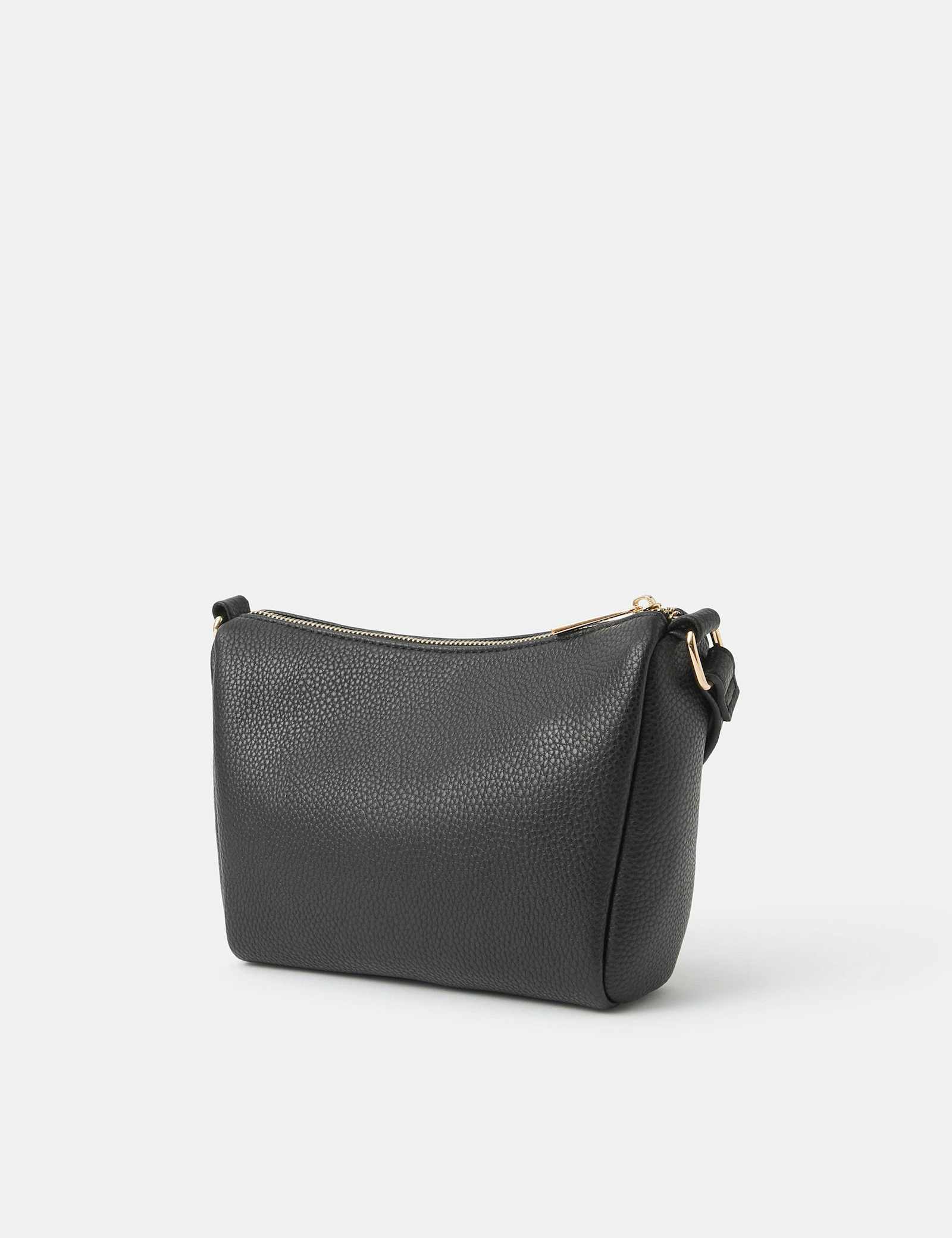 Faux Leather Zip Detail Cross Body Bag - image 4