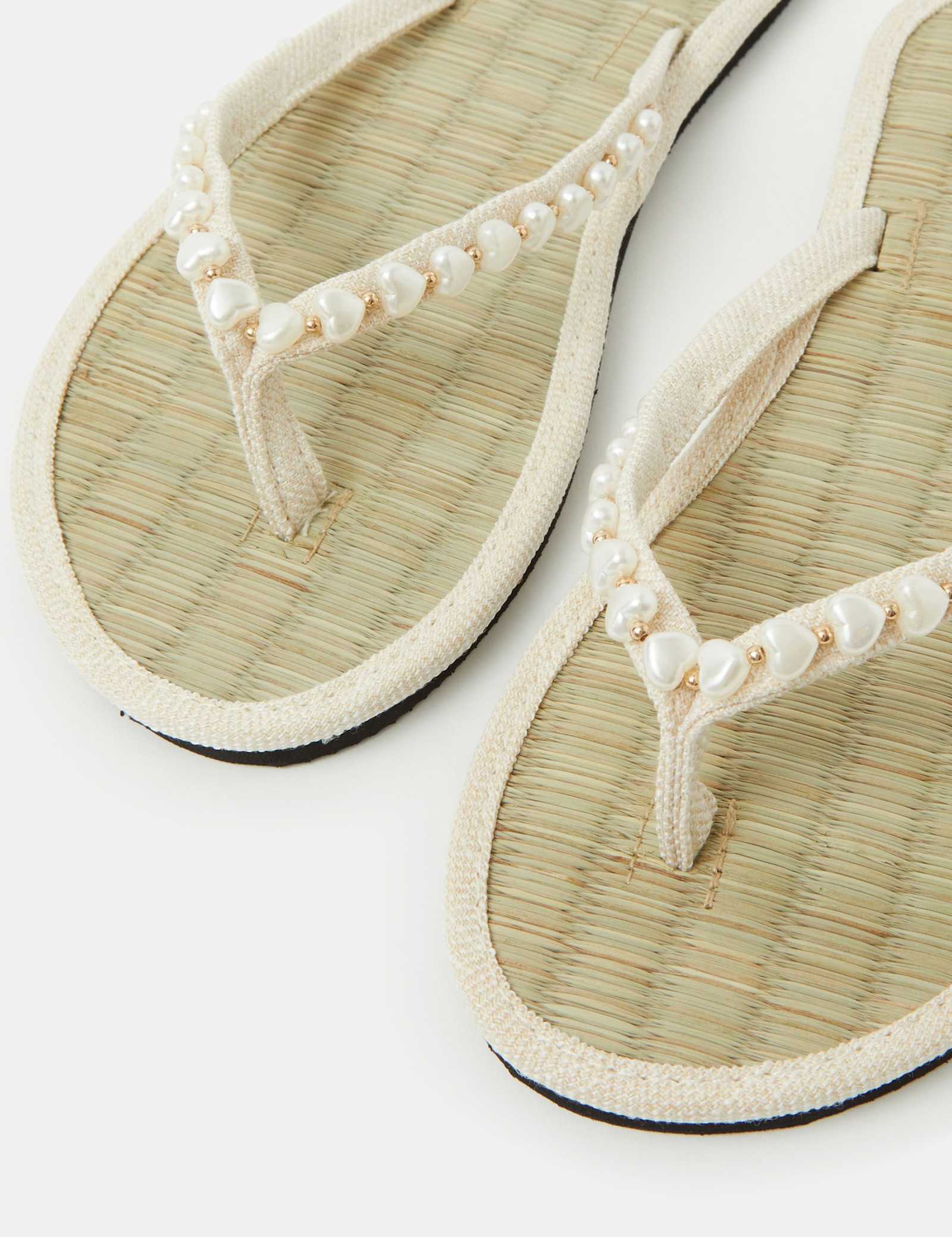 Embellished Flat Flip Flops - image 2