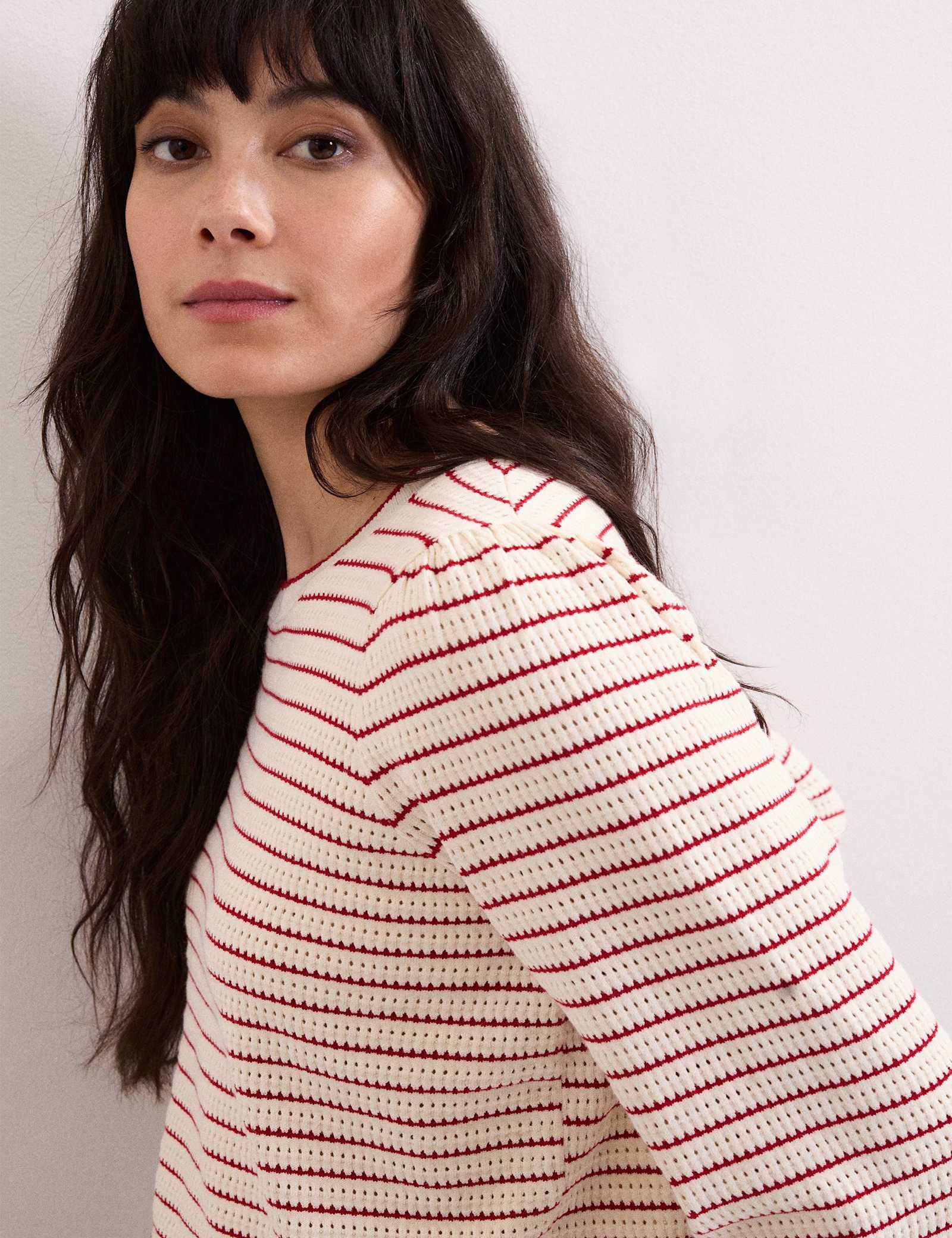 Striped Crew Neck Jumper - image 3