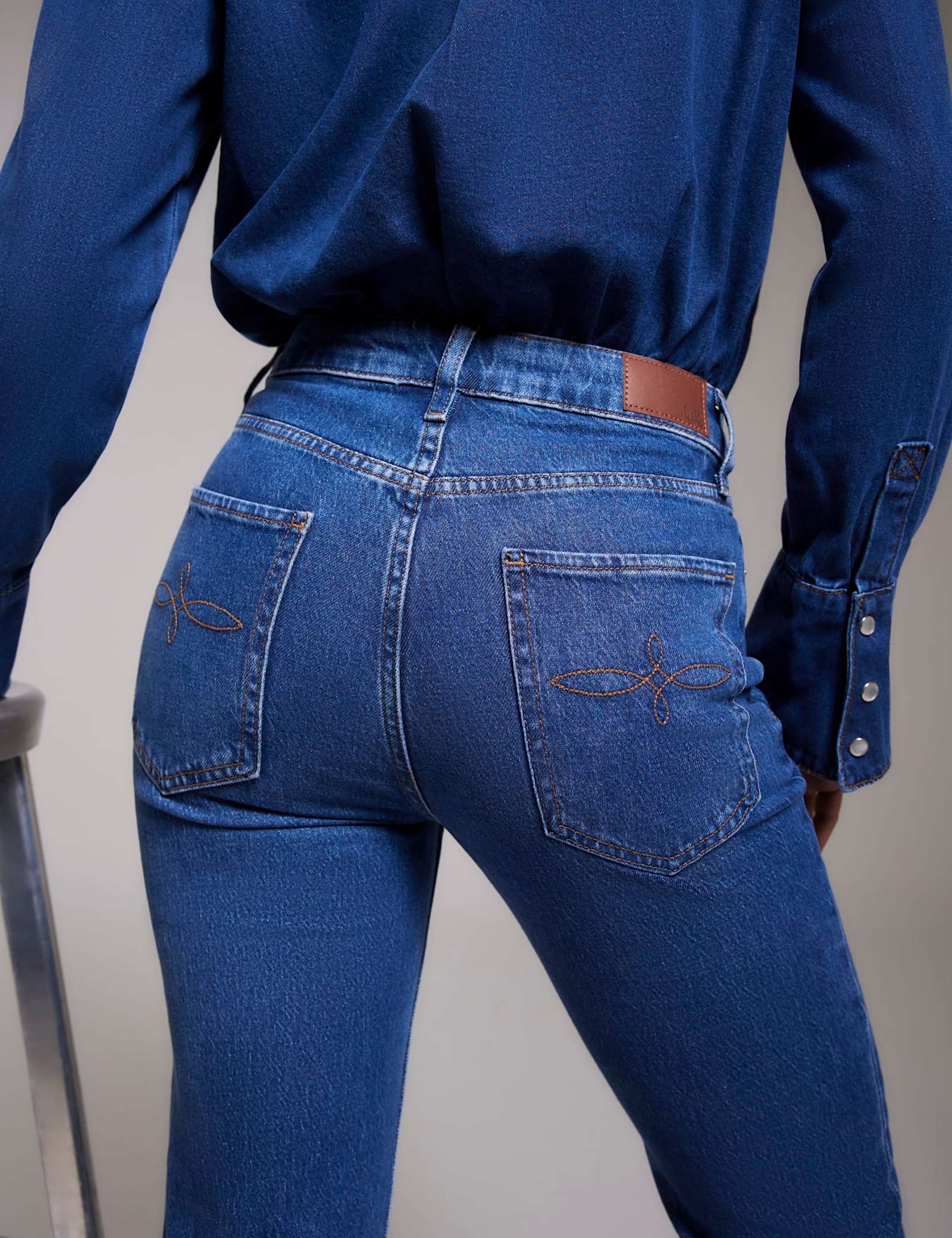 High Waisted Straight Leg Jeans - image 2