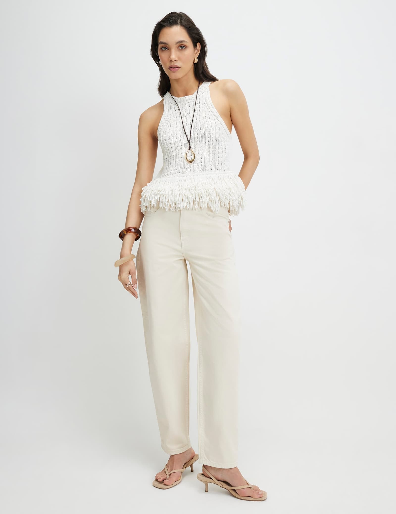 High Waisted Barrel Jeans - image 1