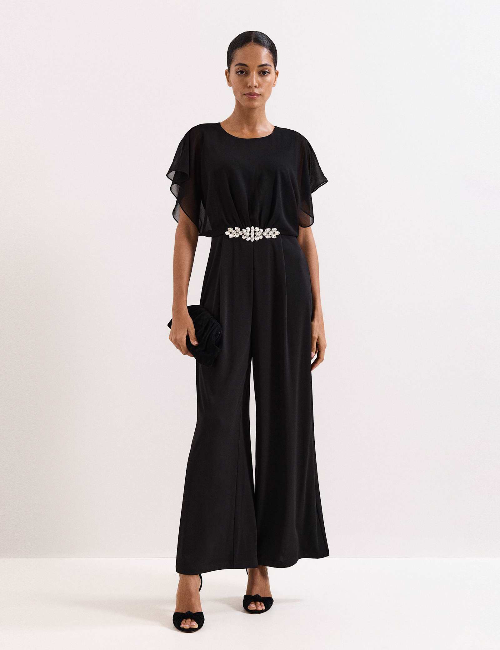 Embellished Short Sleeve Jumpsuit - image 2