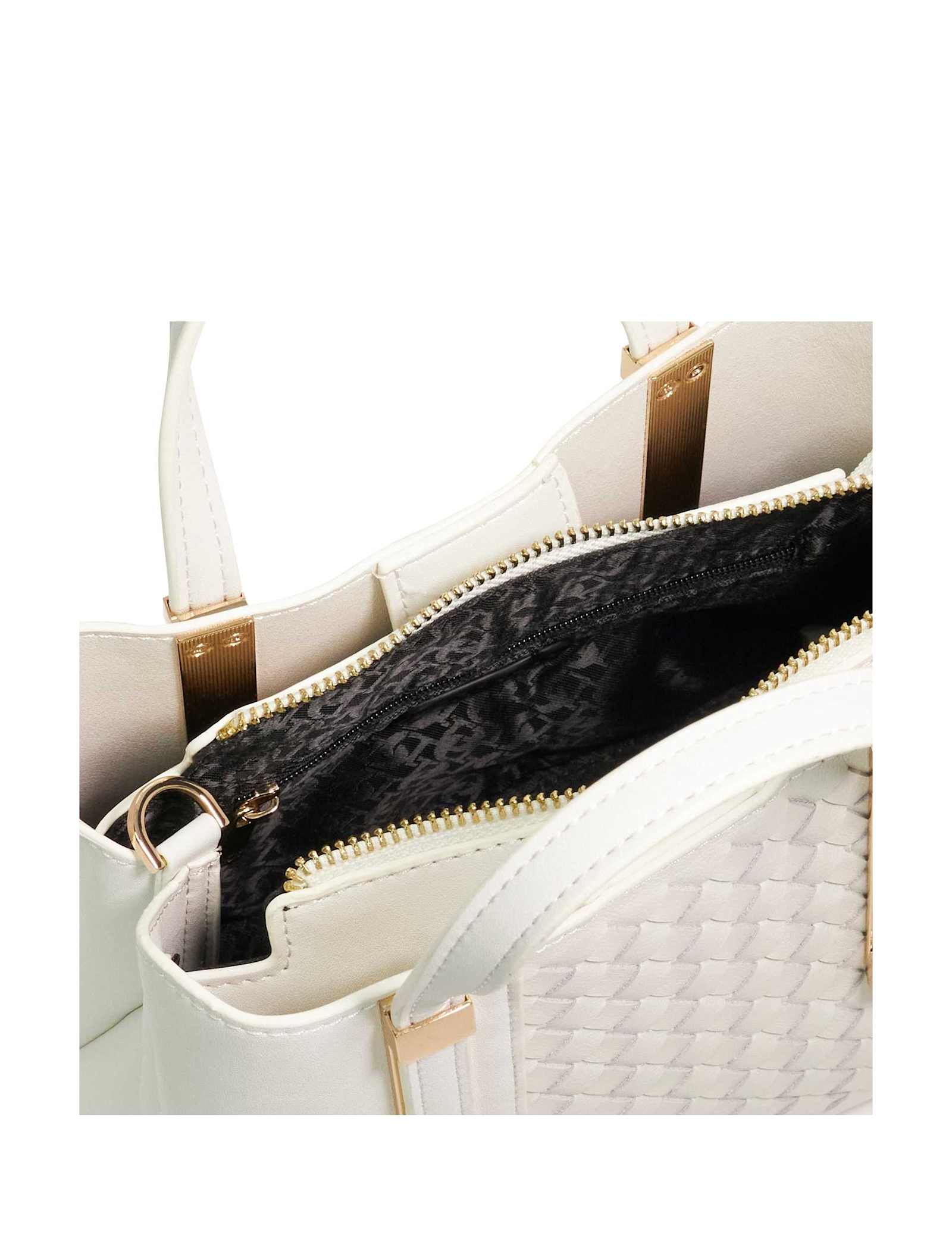 Woven Top Handle Tote Bag - image 4