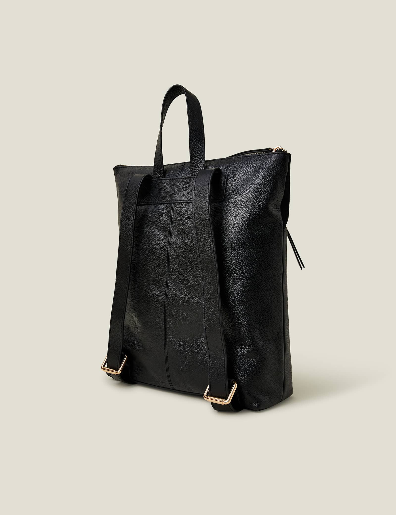 Suede and Leather Backpack - image 4