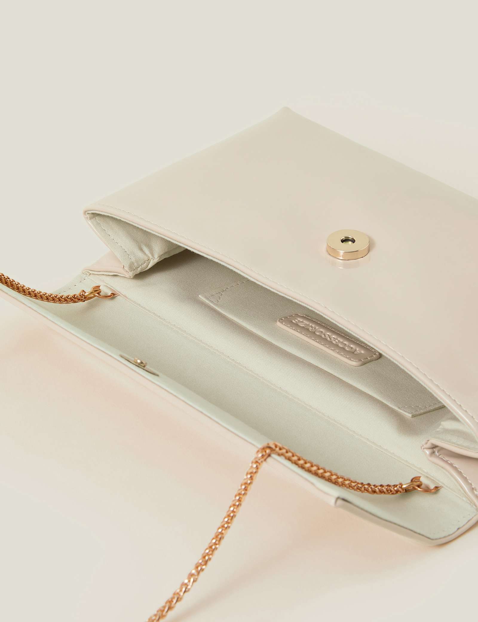 Patent Finish Chain Strap Clutch Bag - image 2