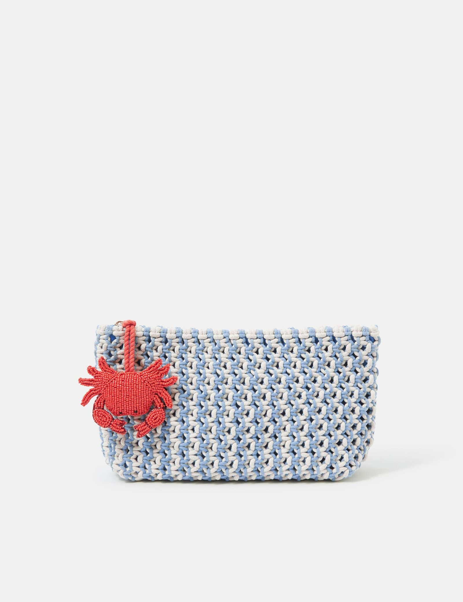Pure Cotton Macrame Clutch Bag - image 1