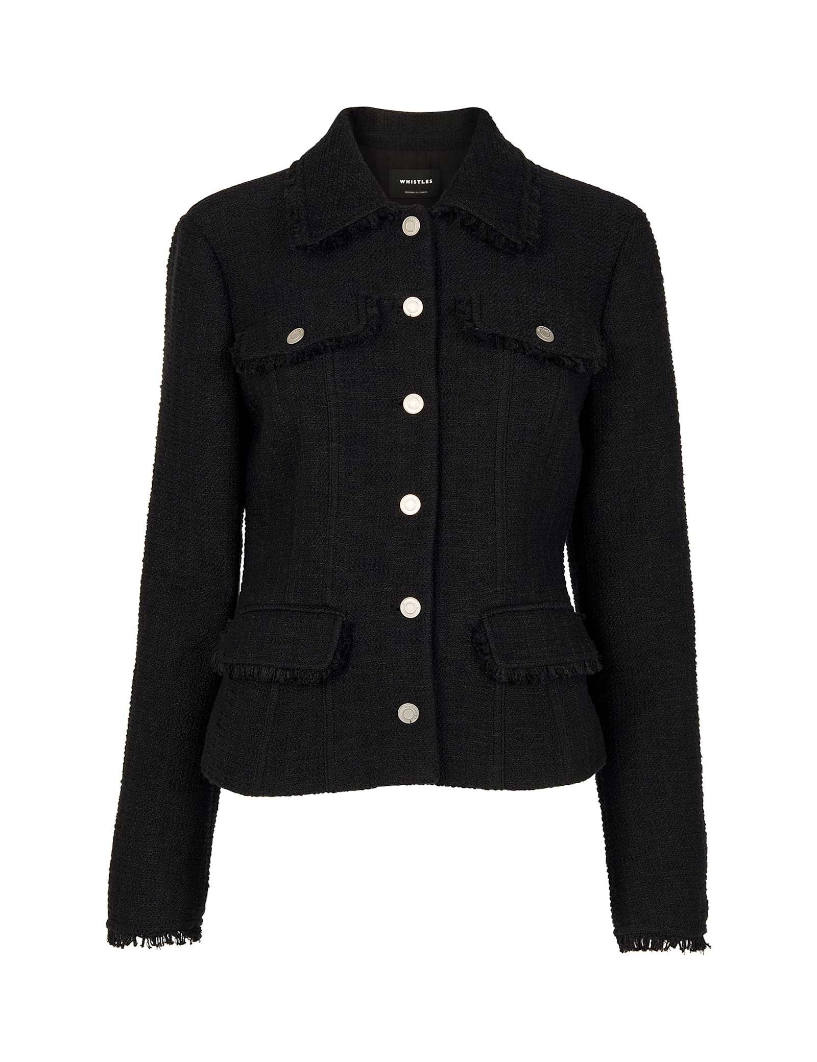 Cotton Blend Textured Blazer - image 1