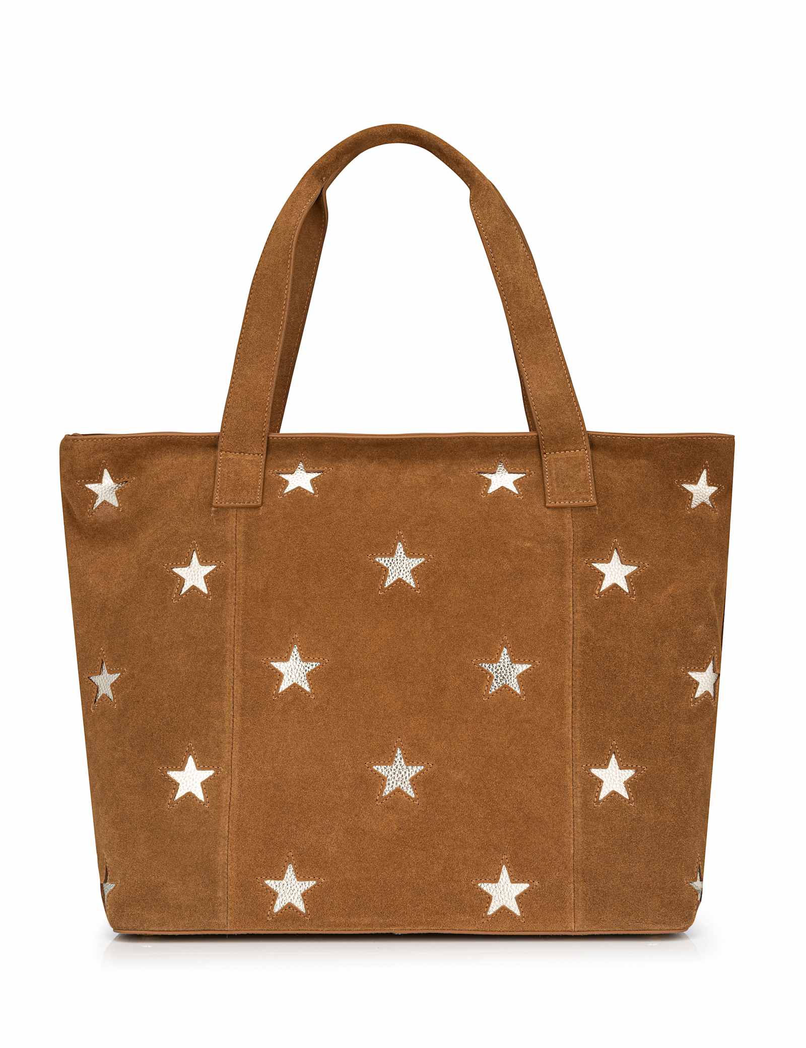 Leather Star Embellished Shoulder Bag - image 1