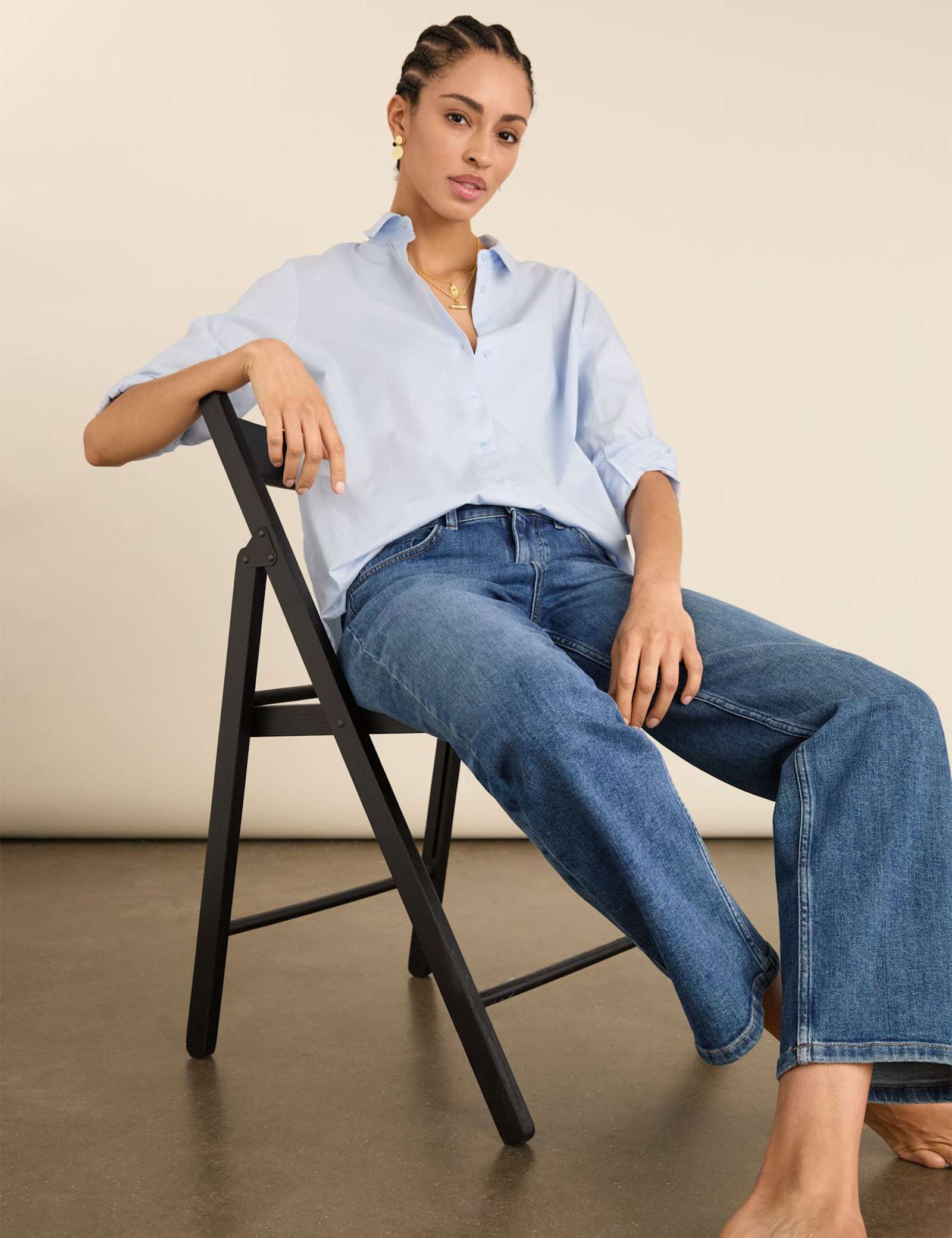High Waisted Straight Leg Jeans - image 4