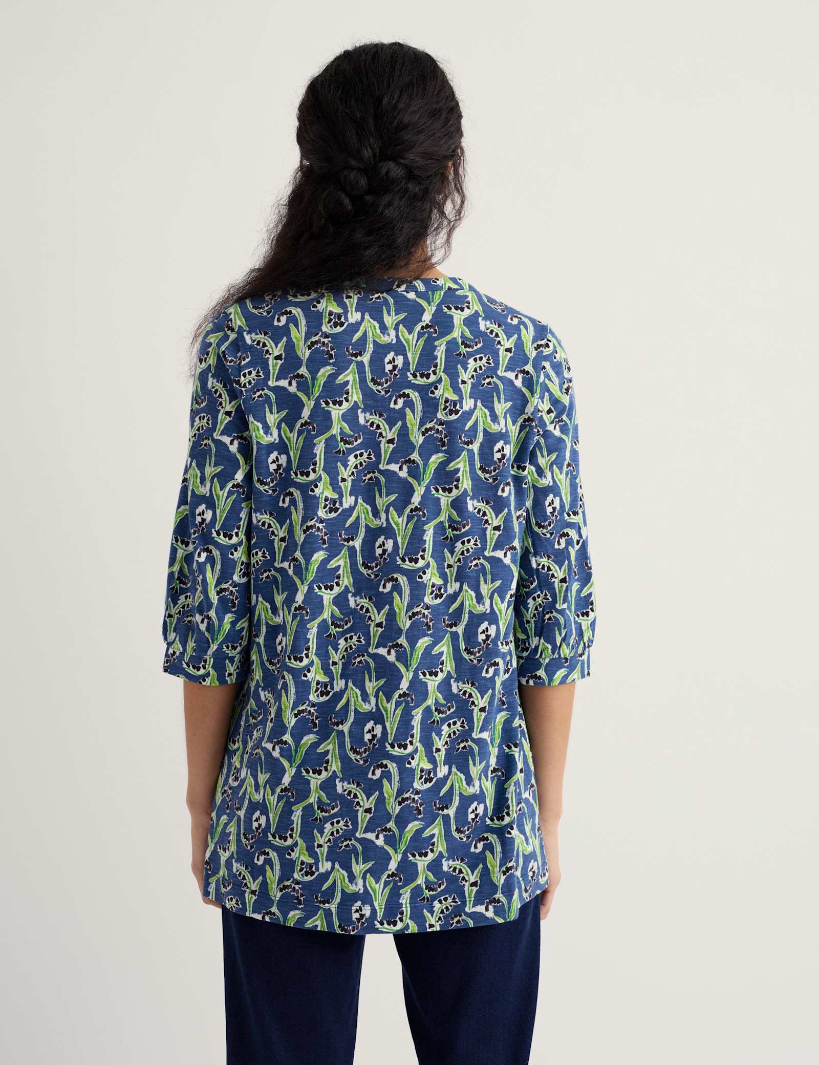 Pure Cotton Floral Relaxed Tunic - image 4