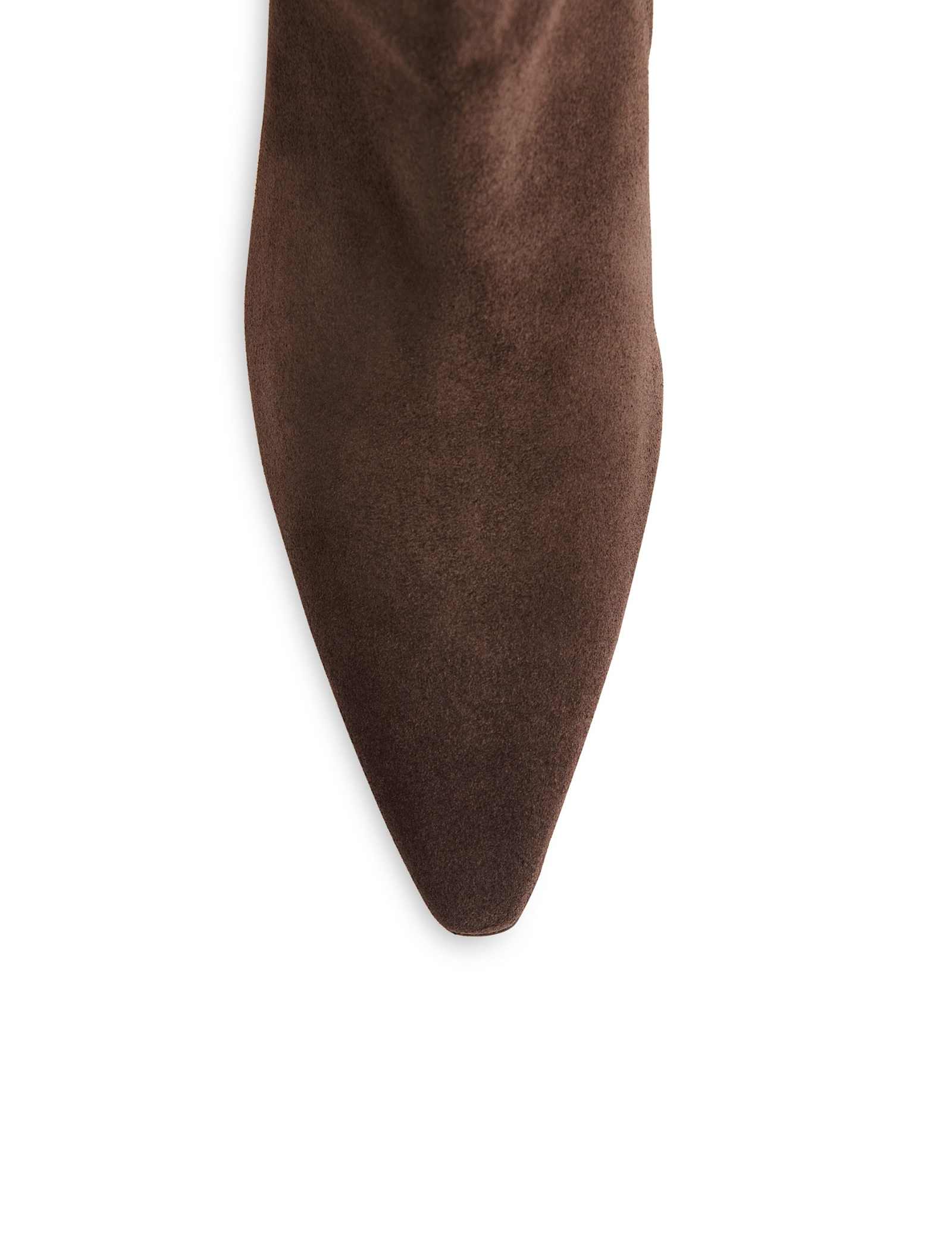 Leather Kitten Heel Pointed Ankle Boots - image 5
