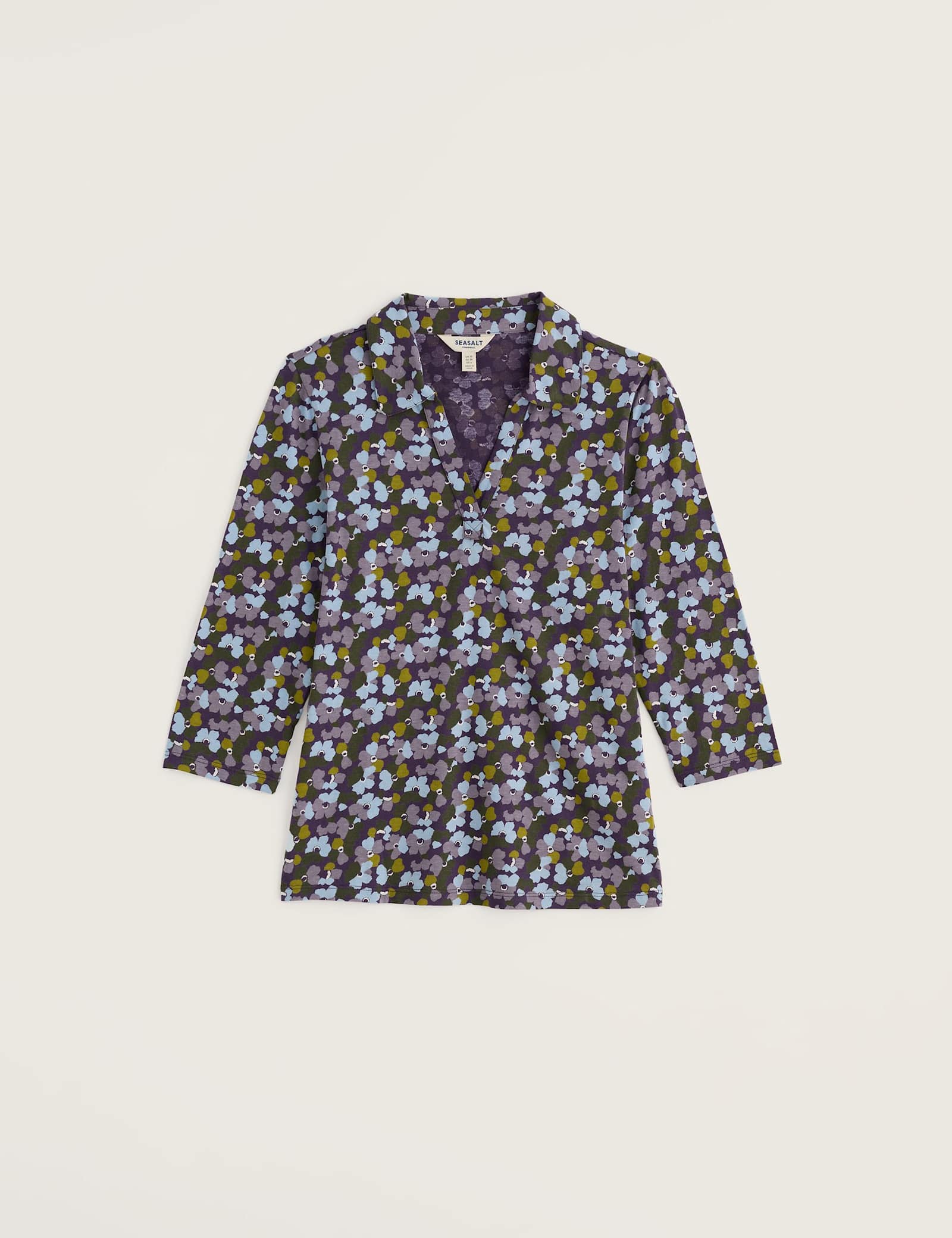 Pure Cotton Floral Collared Shirt - image 1