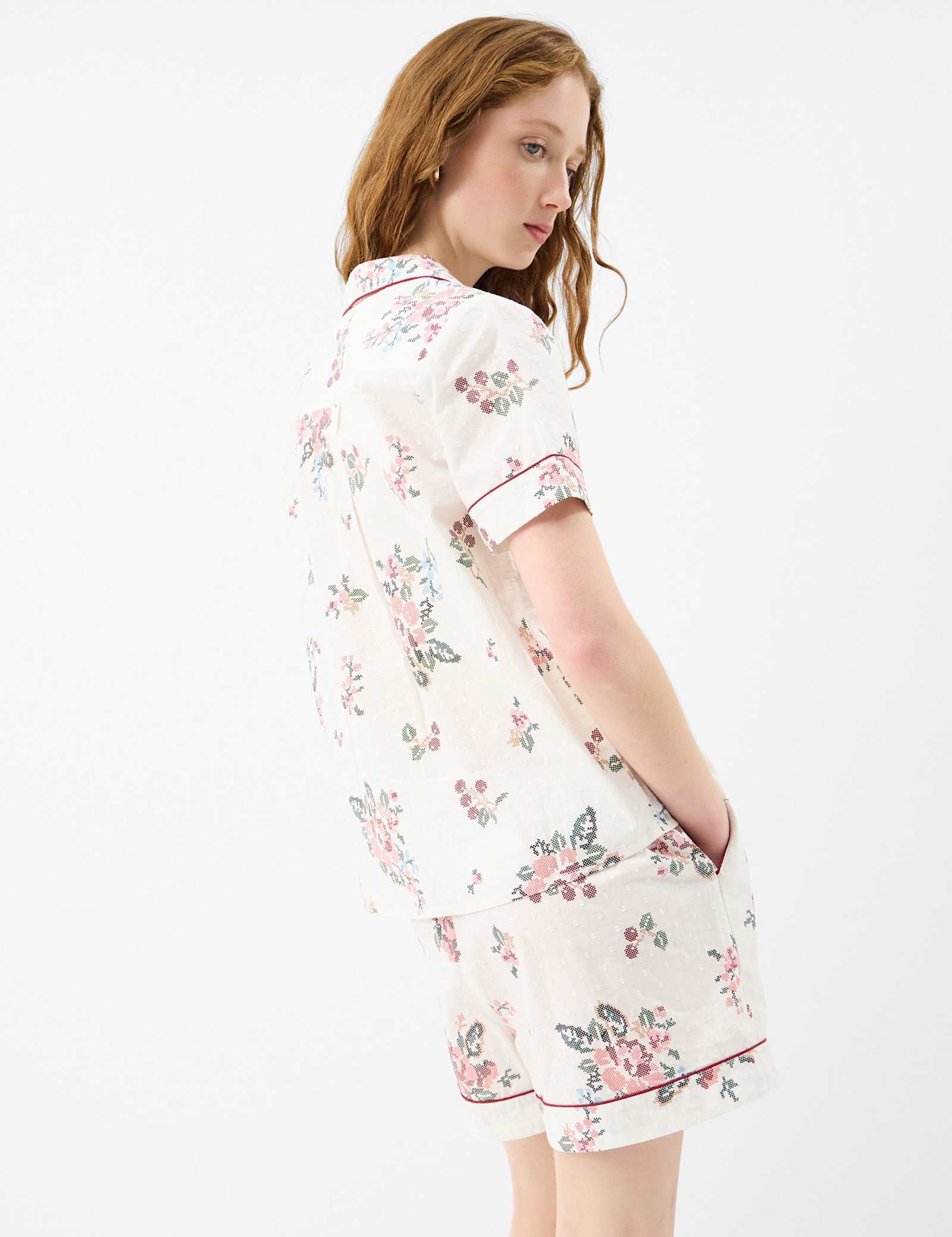 Pure Cotton Floral Shortie Set - image 4